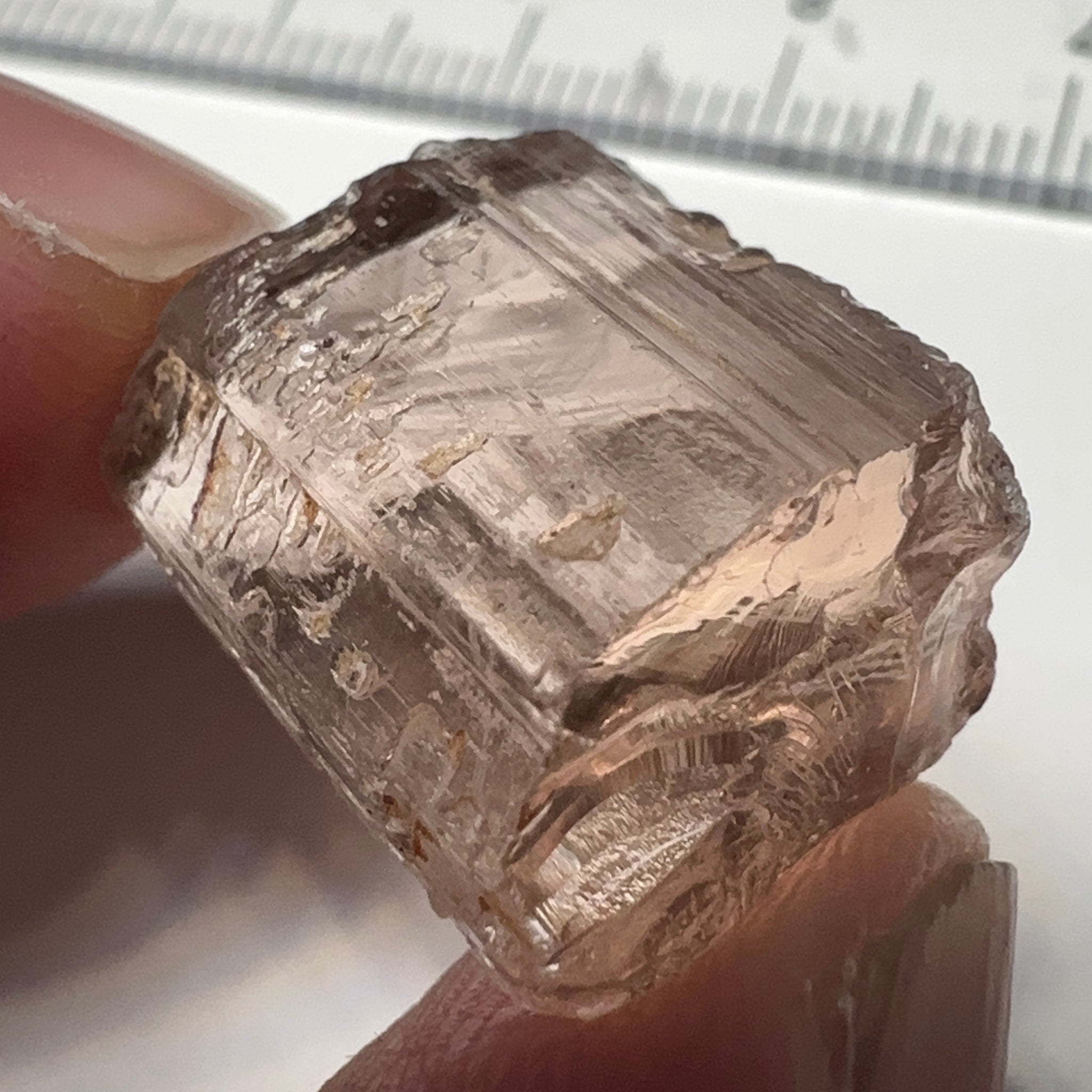 Peach Pink Scapolite, 21.31ct, Very Rare, Tanzania, Untreated Unheated, VVS-IF (flawless)