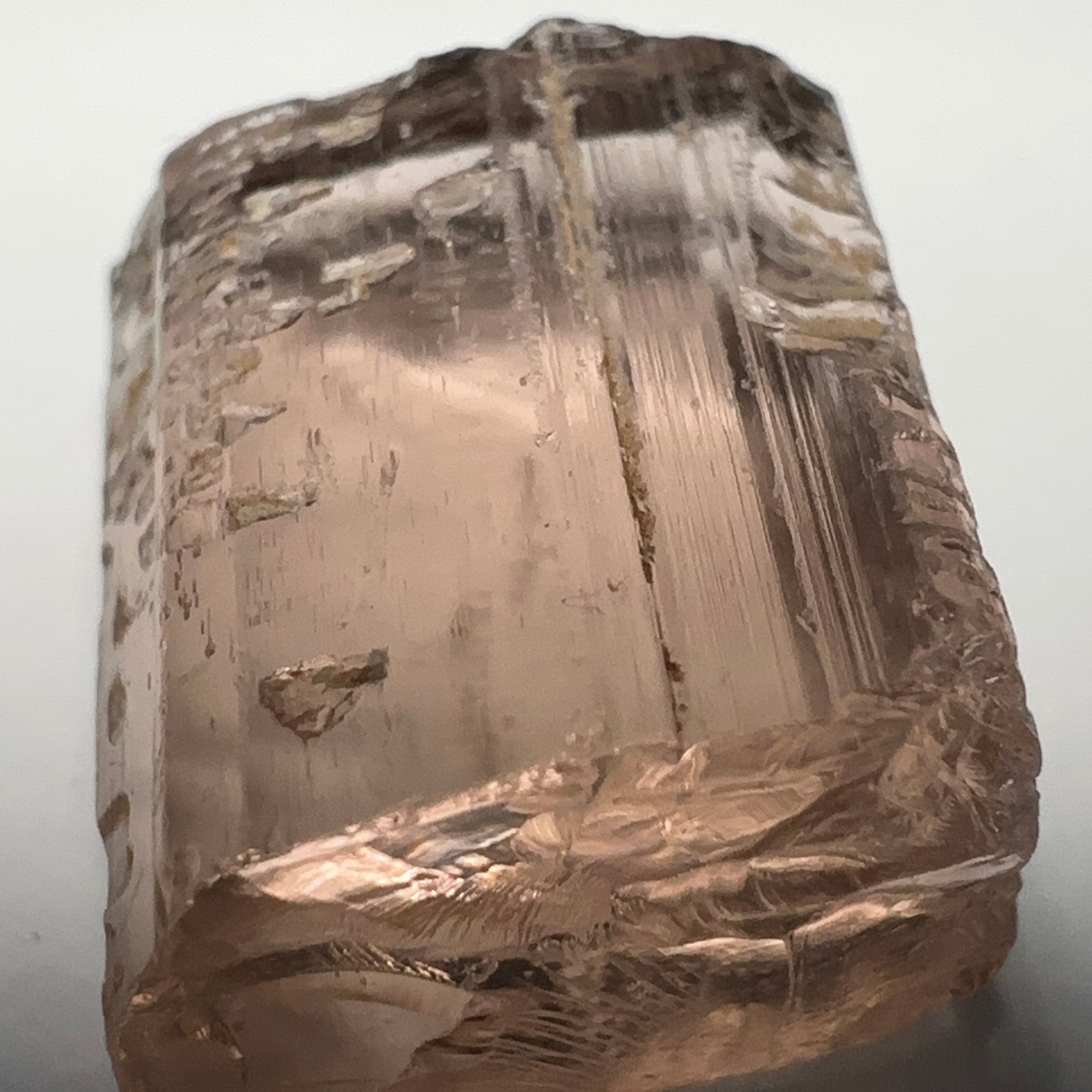 Peach Pink Scapolite, 21.31ct, Very Rare, Tanzania, Untreated Unheated, VVS-IF (flawless)