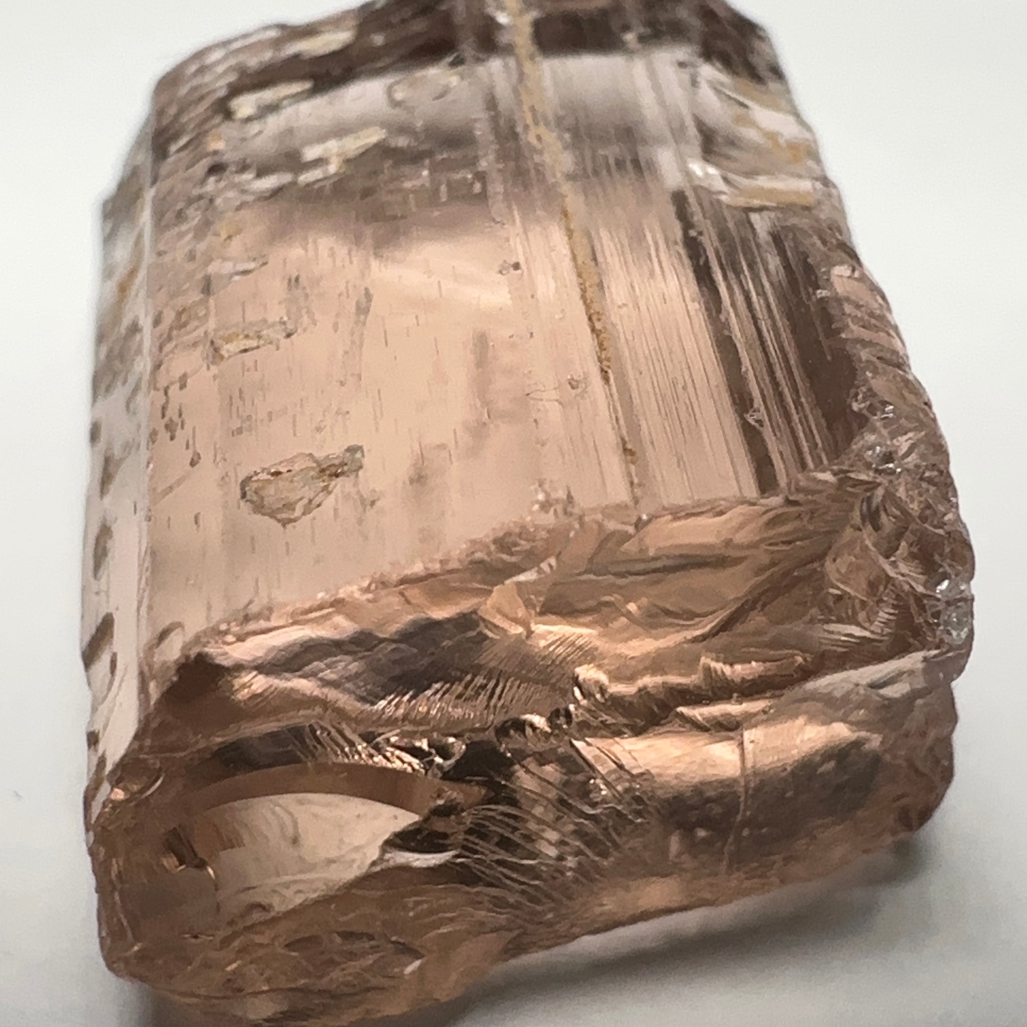 Peach Pink Scapolite, 21.31ct, Very Rare, Tanzania, Untreated Unheated, VVS-IF (flawless)