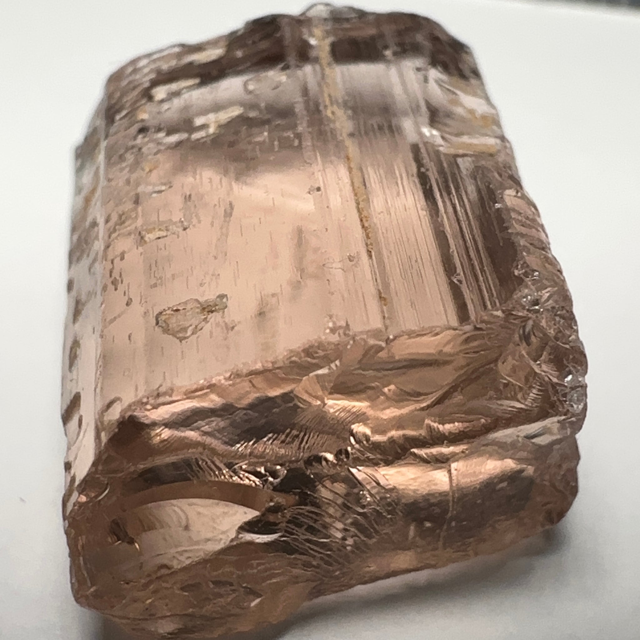 Peach Pink Scapolite, 21.31ct, Very Rare, Tanzania, Untreated Unheated, VVS-IF (flawless)