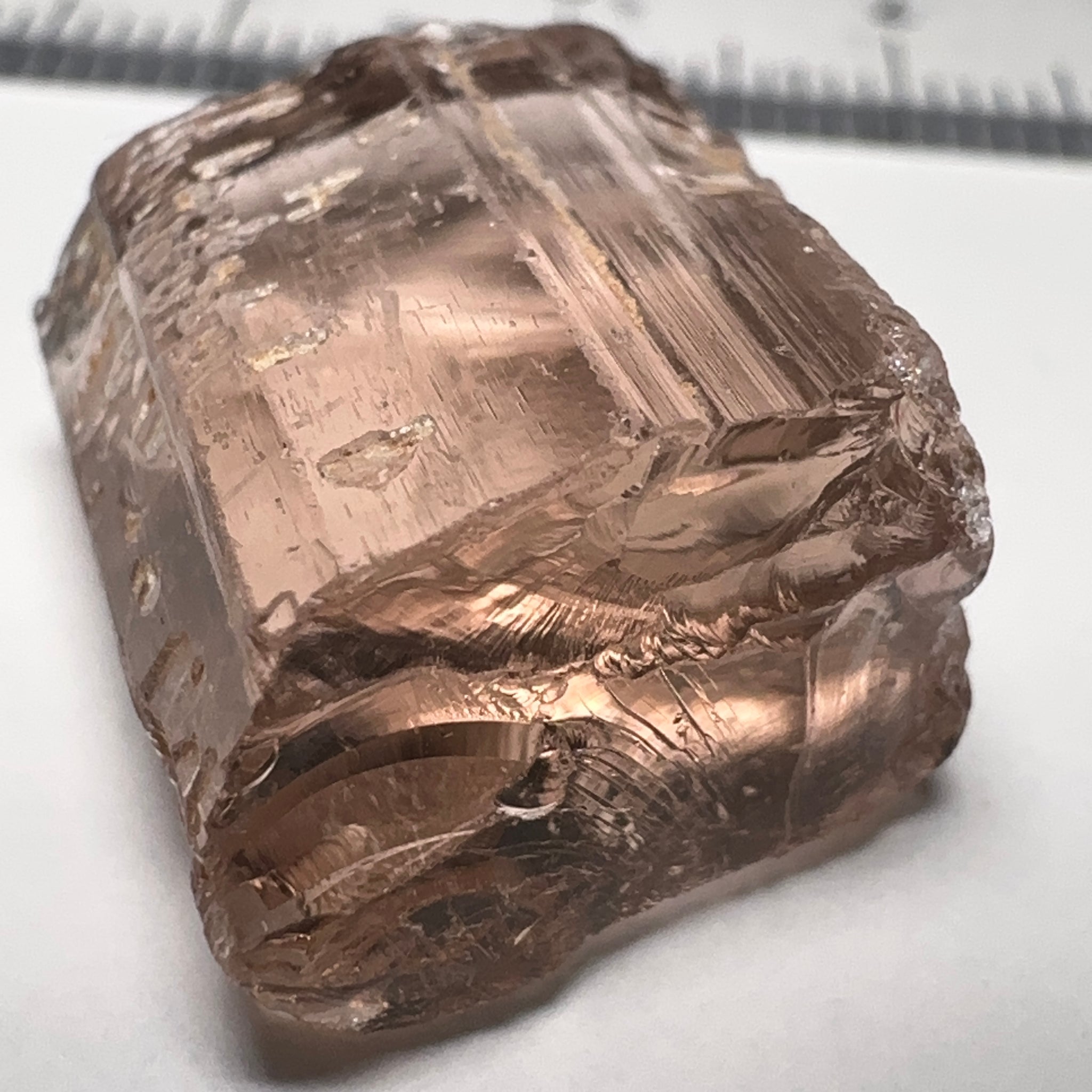 Peach Pink Scapolite, 21.31ct, Very Rare, Tanzania, Untreated Unheated, VVS-IF (flawless)