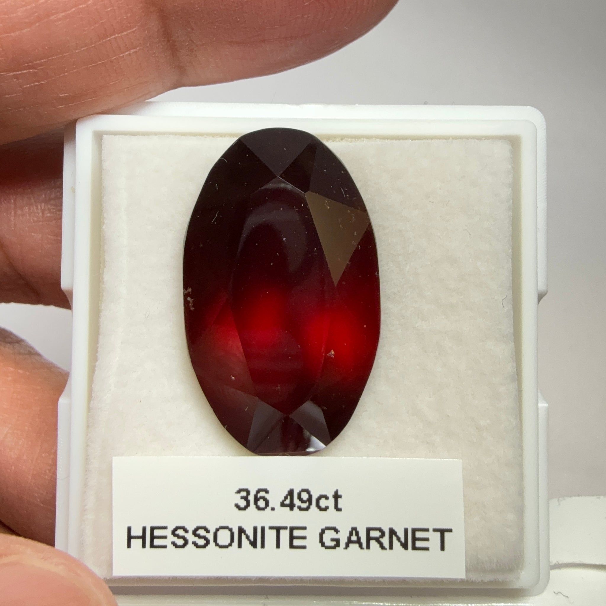 Hessonite Garnet, 36.49ct, Tanzania, Untreated Unheated.