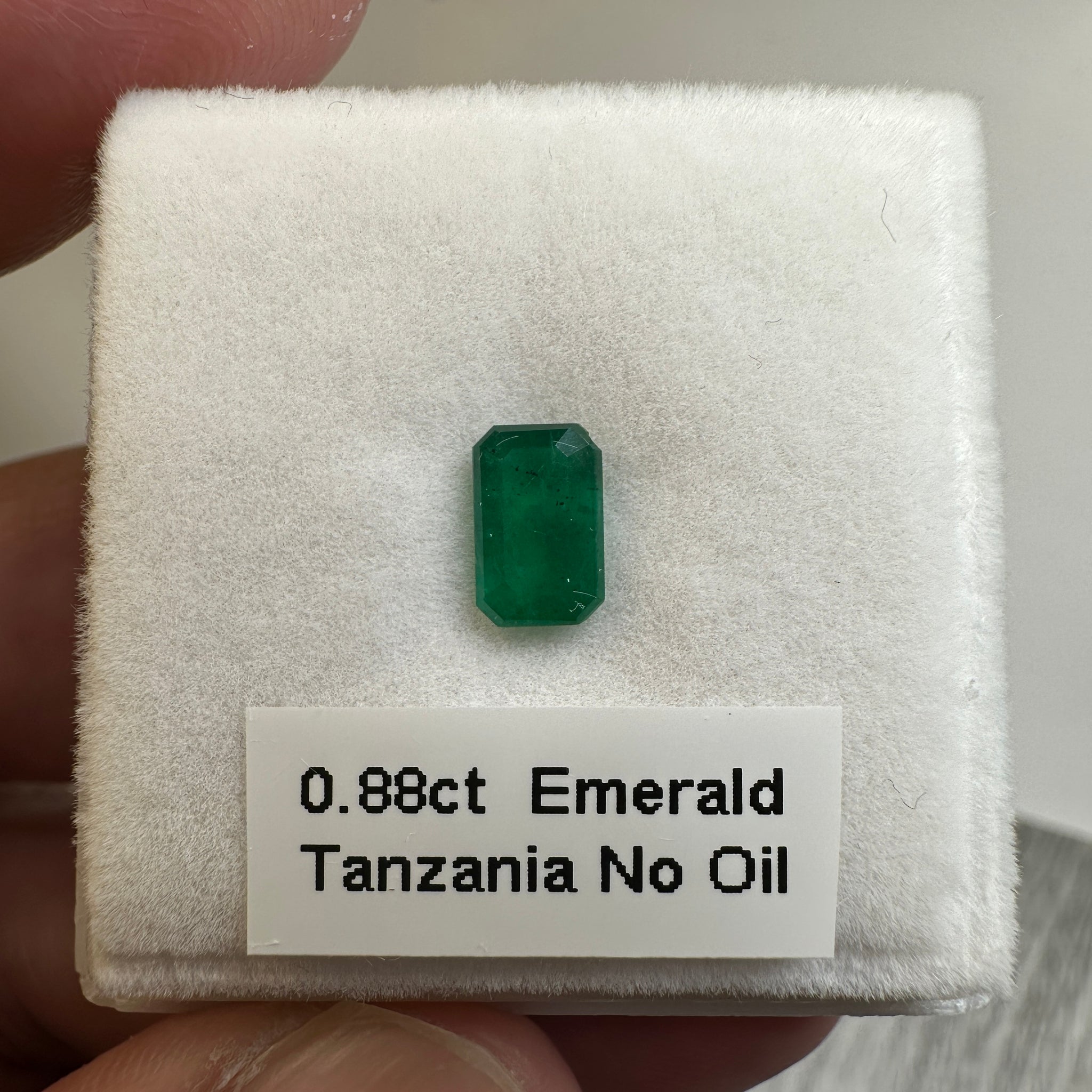 Emerald, 0.88ct, Tanzania, No Oil Unheated Untreated