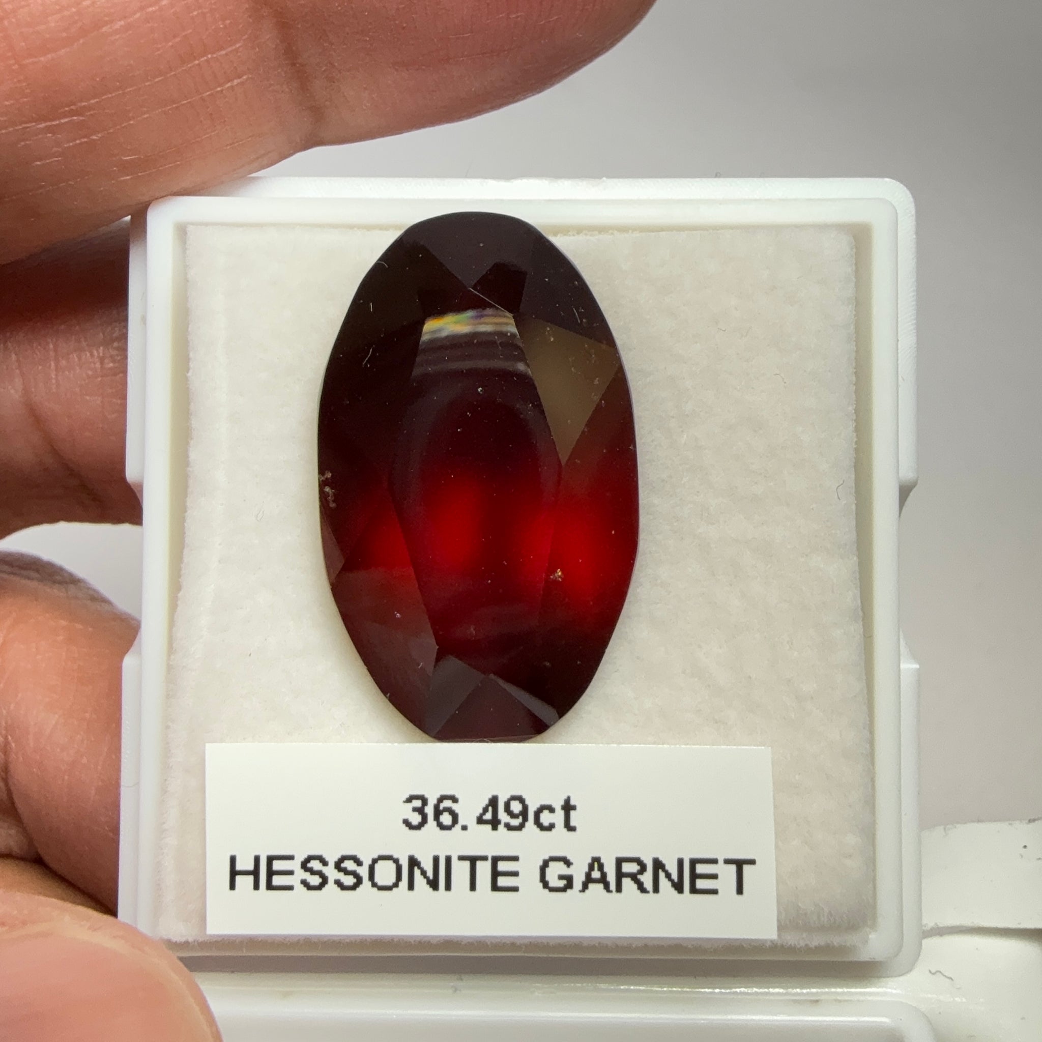 Hessonite Garnet, 36.49ct, Tanzania, Untreated Unheated.