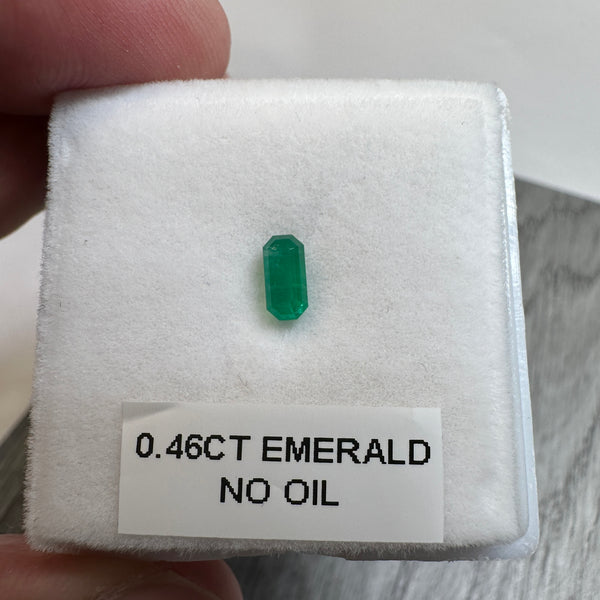 Emerald, 0.46ct, Tanzania, Untreated Unheated No Oil