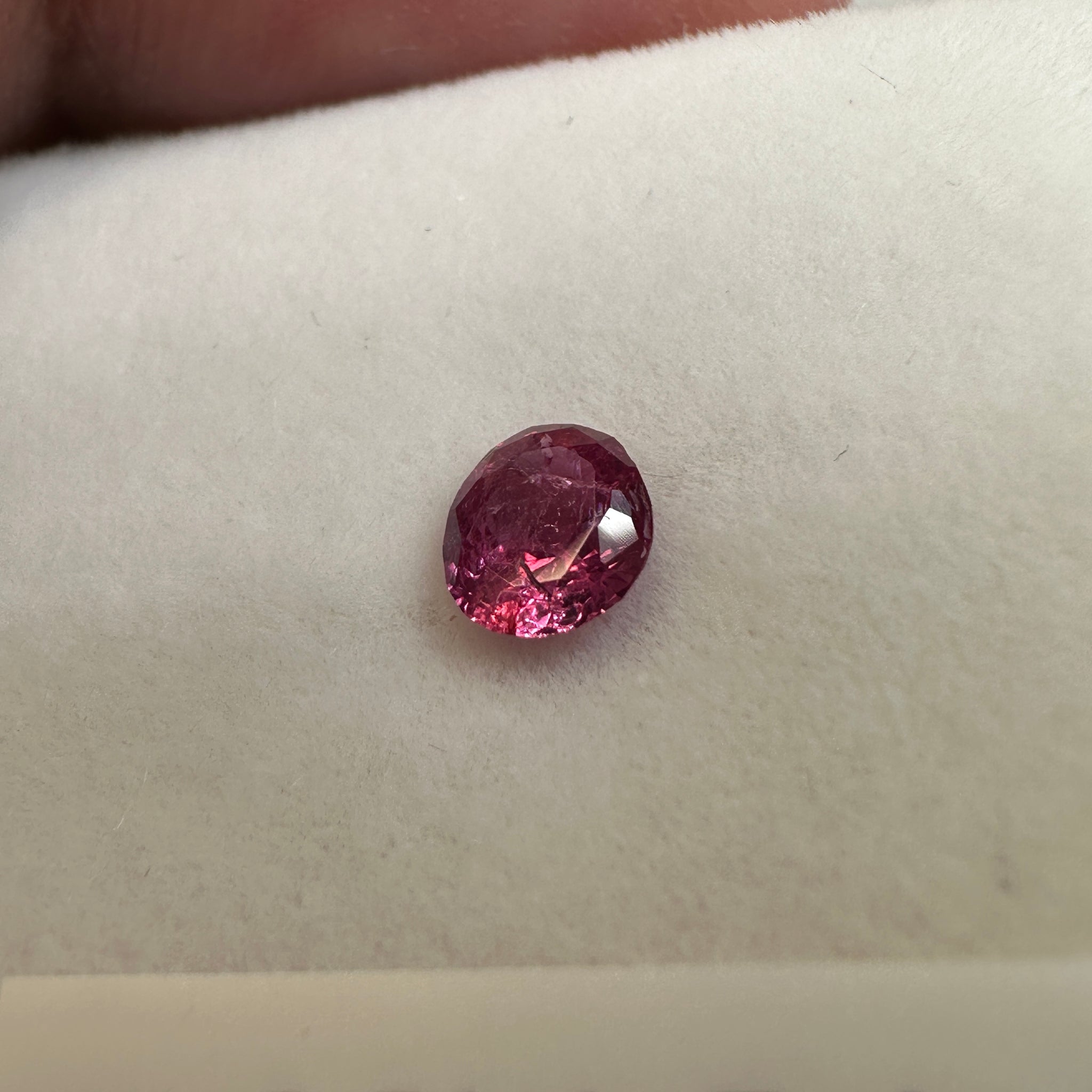 Winza Ruby, 0.51ct, Tanzania, Unheated Untreated. Native cut