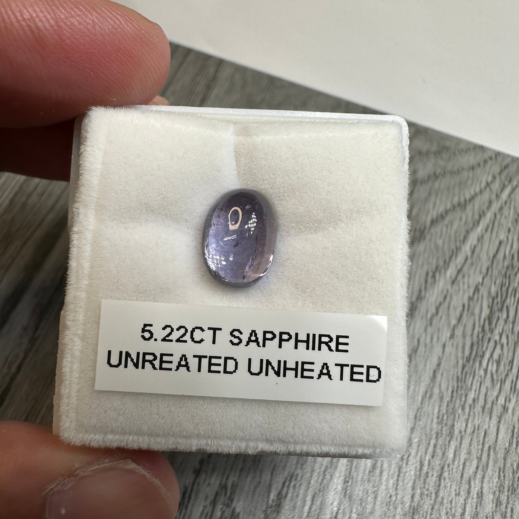 Umba Sapphire, 5.22ct, Tanzania, Untreated Unheated.