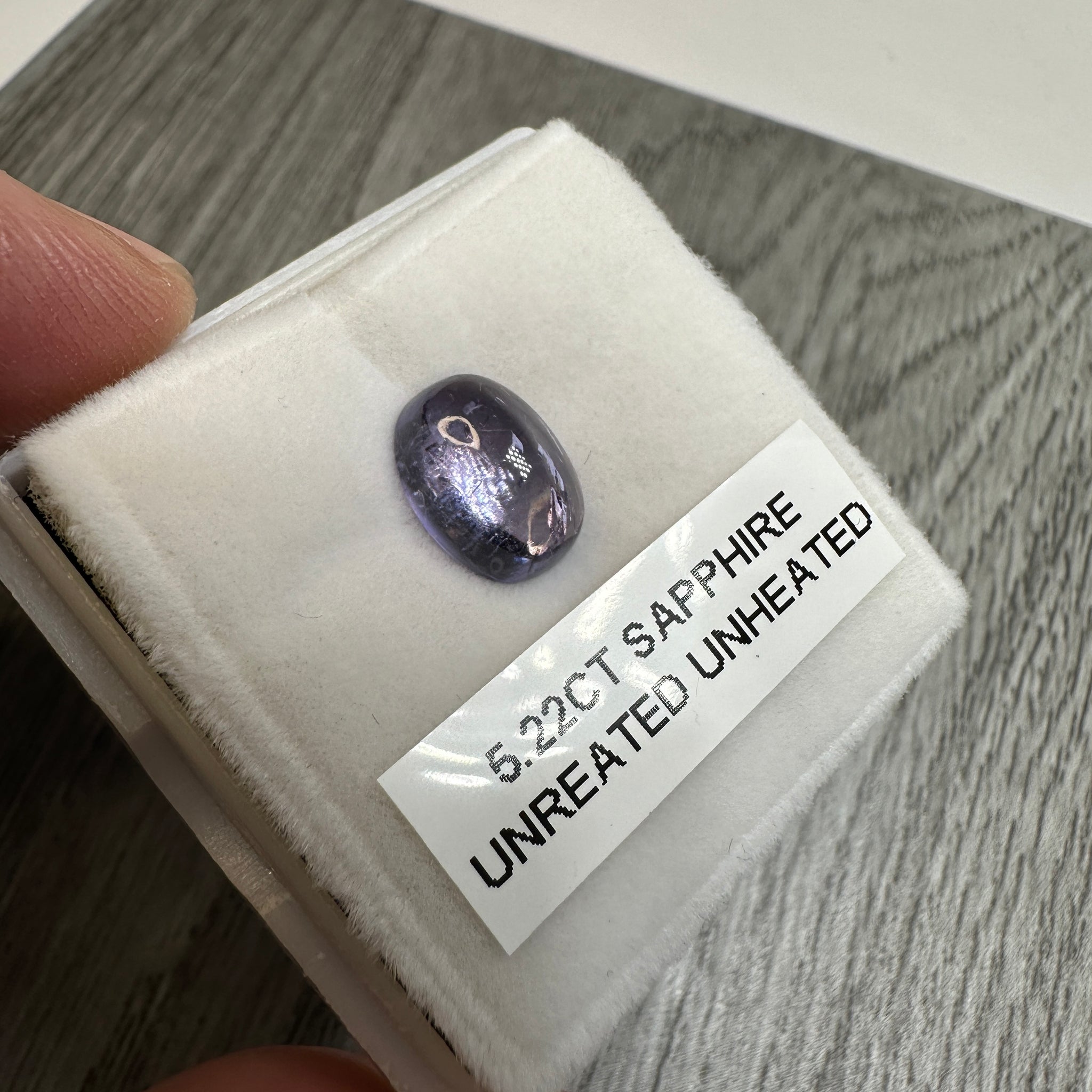 Umba Sapphire, 5.22ct, Tanzania, Untreated Unheated.