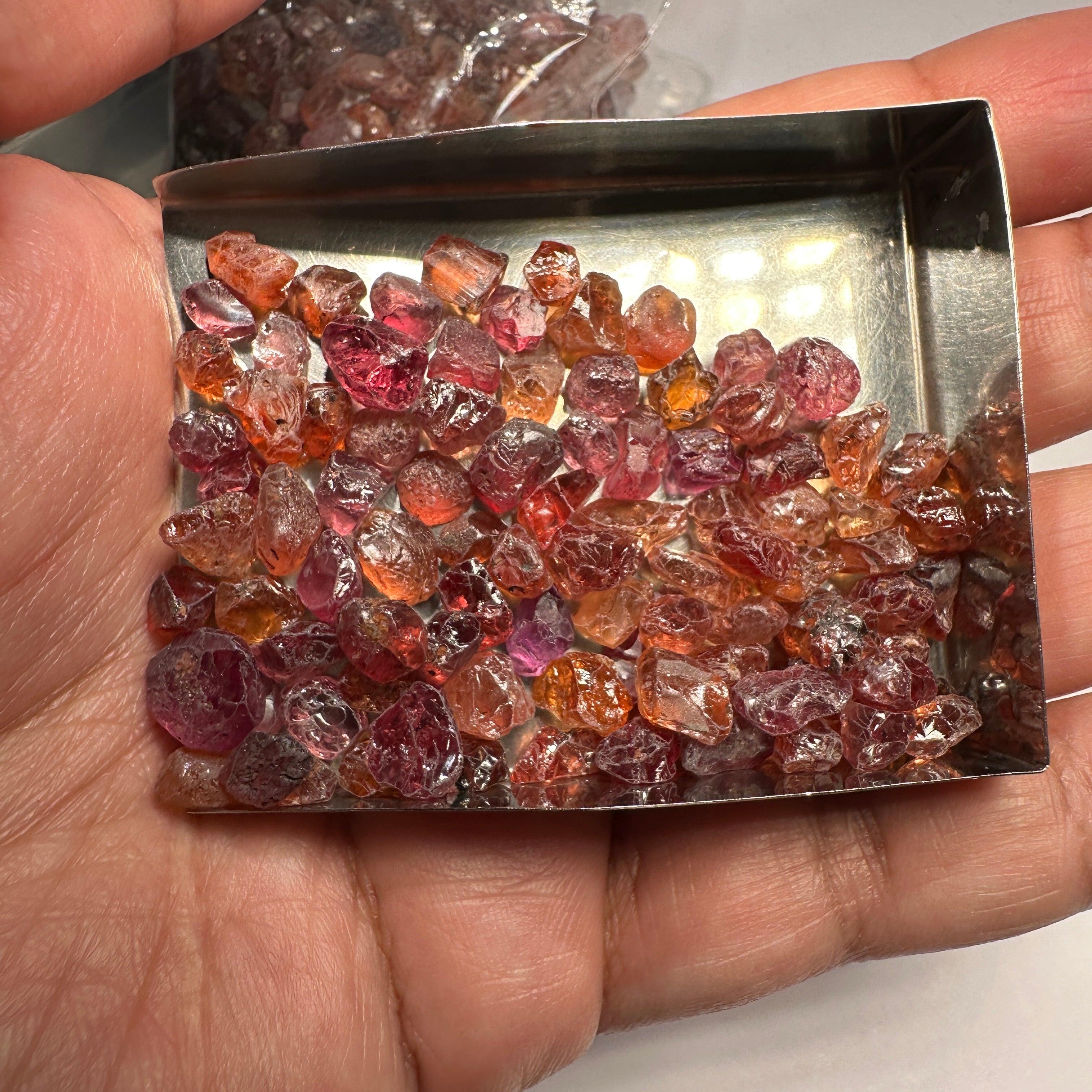 30gm Mixed Garnet Lot, Tanzania, Untreated Unheated, price is per 30gm lot- see video and pictures