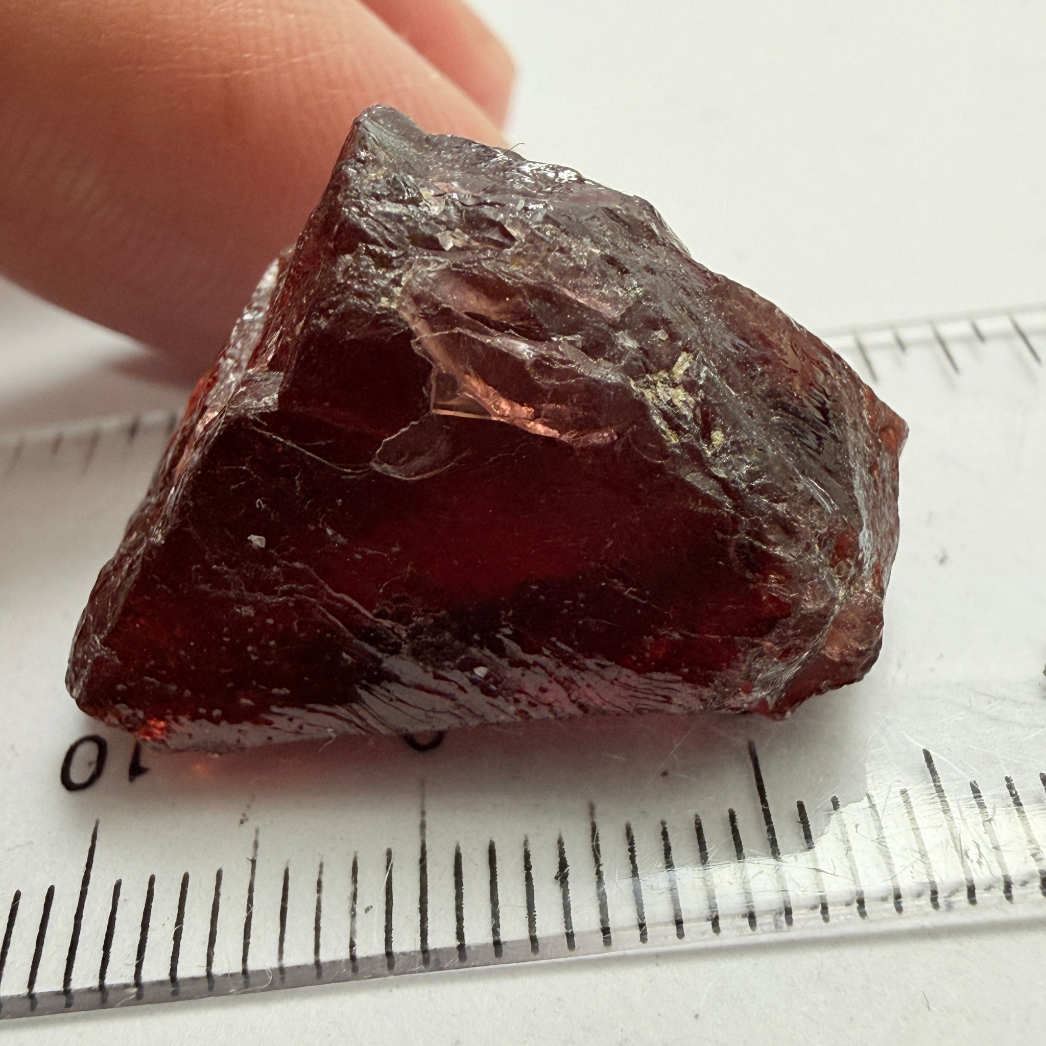 Umba Garnet, 55.15ct, Umba Valley, Tanzania, Untreated Unheated, silky, with faceting portions inside, some work required to slice it up, or use as cabbing rough