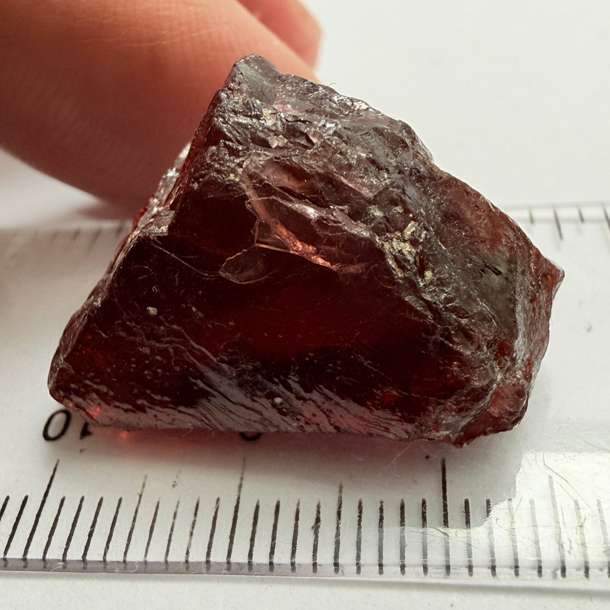 Umba Garnet, 55.15ct, Umba Valley, Tanzania, Untreated Unheated, silky, with faceting portions inside, some work required to slice it up, or use as cabbing rough