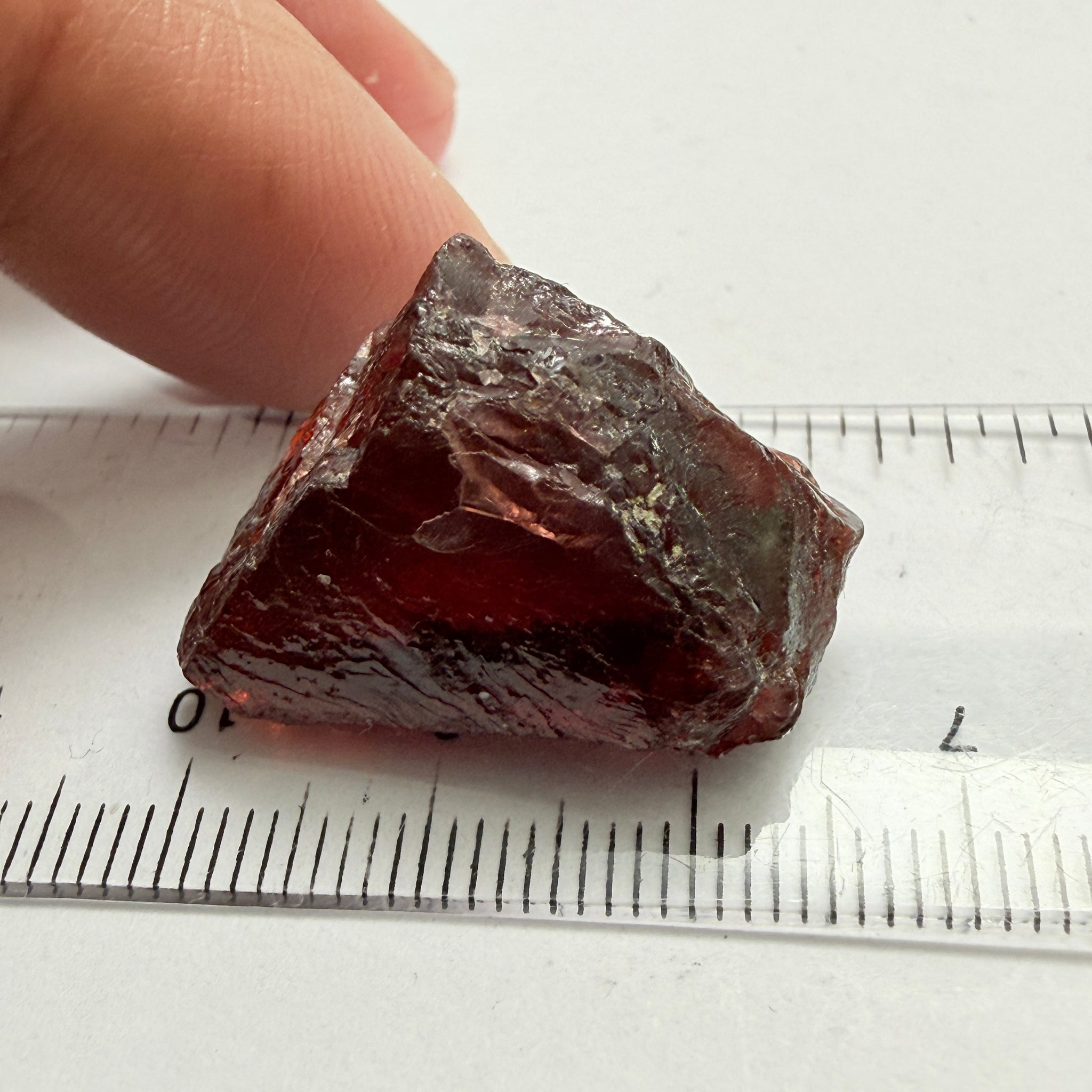 Umba Garnet, 55.15ct, Umba Valley, Tanzania, Untreated Unheated, silky, with faceting portions inside, some work required to slice it up, or use as cabbing rough
