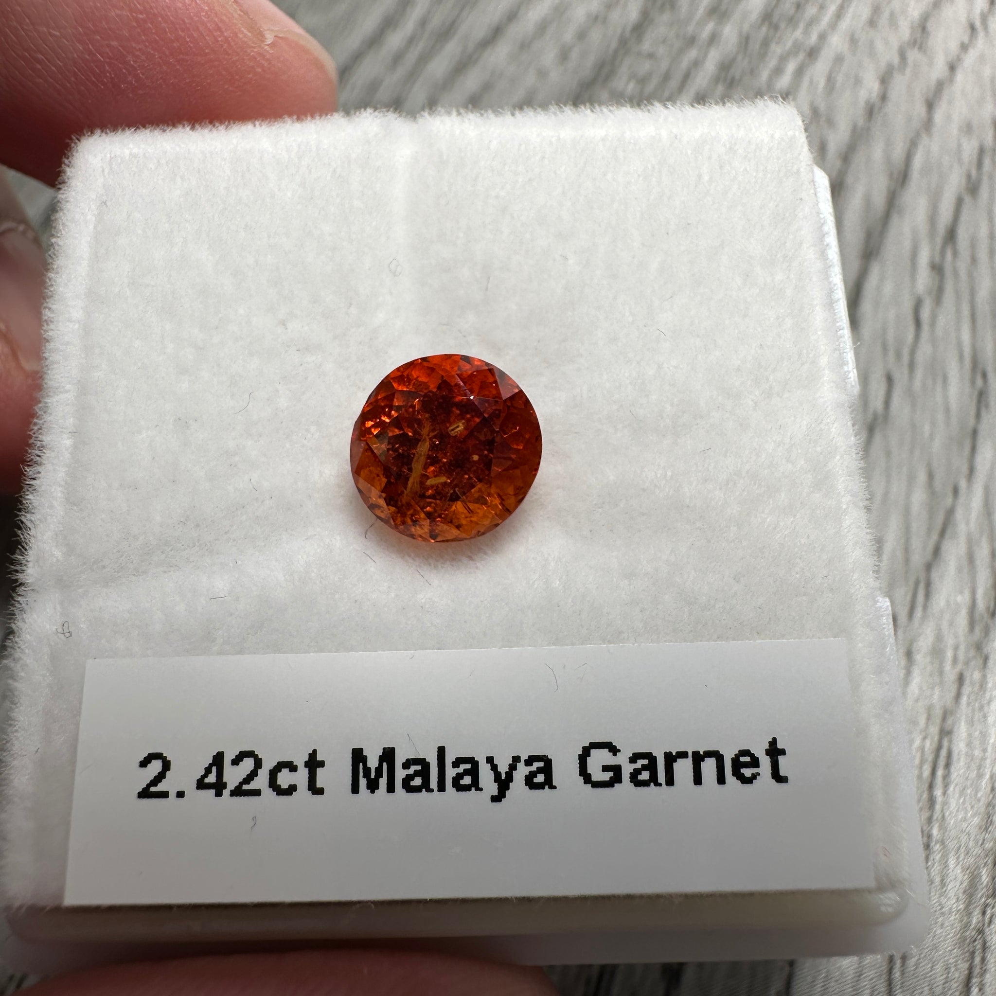 Malaya Garnet, 2.42ct, Untreated Unheated