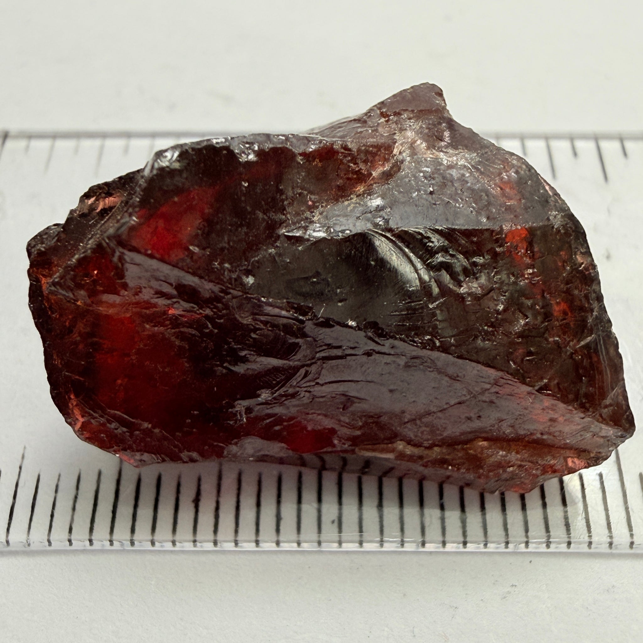 Umba Garnet, 55.15ct, Umba Valley, Tanzania, Untreated Unheated, silky, with faceting portions inside, some work required to slice it up, or use as cabbing rough
