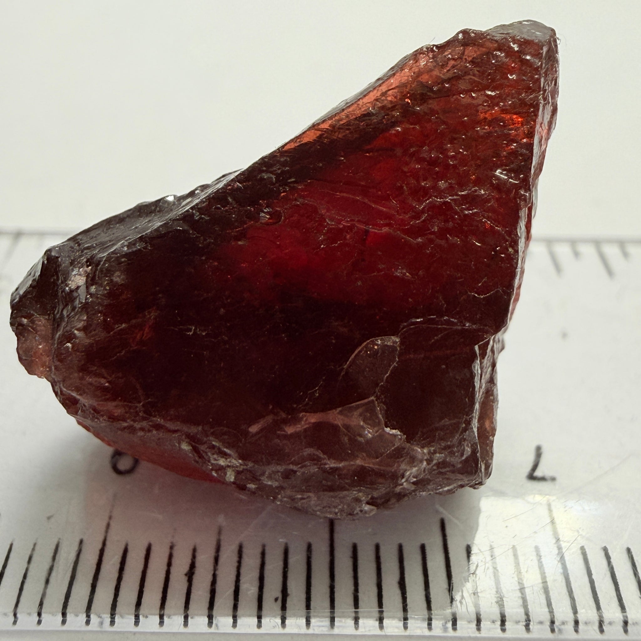 Umba Garnet, 55.15ct, Umba Valley, Tanzania, Untreated Unheated, silky, with faceting portions inside, some work required to slice it up, or use as cabbing rough