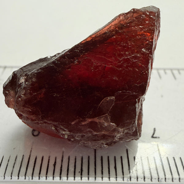 Umba Garnet, 55.15ct, Umba Valley, Tanzania, Untreated Unheated, silky, with faceting portions inside, some work required to slice it up, or use as cabbing rough