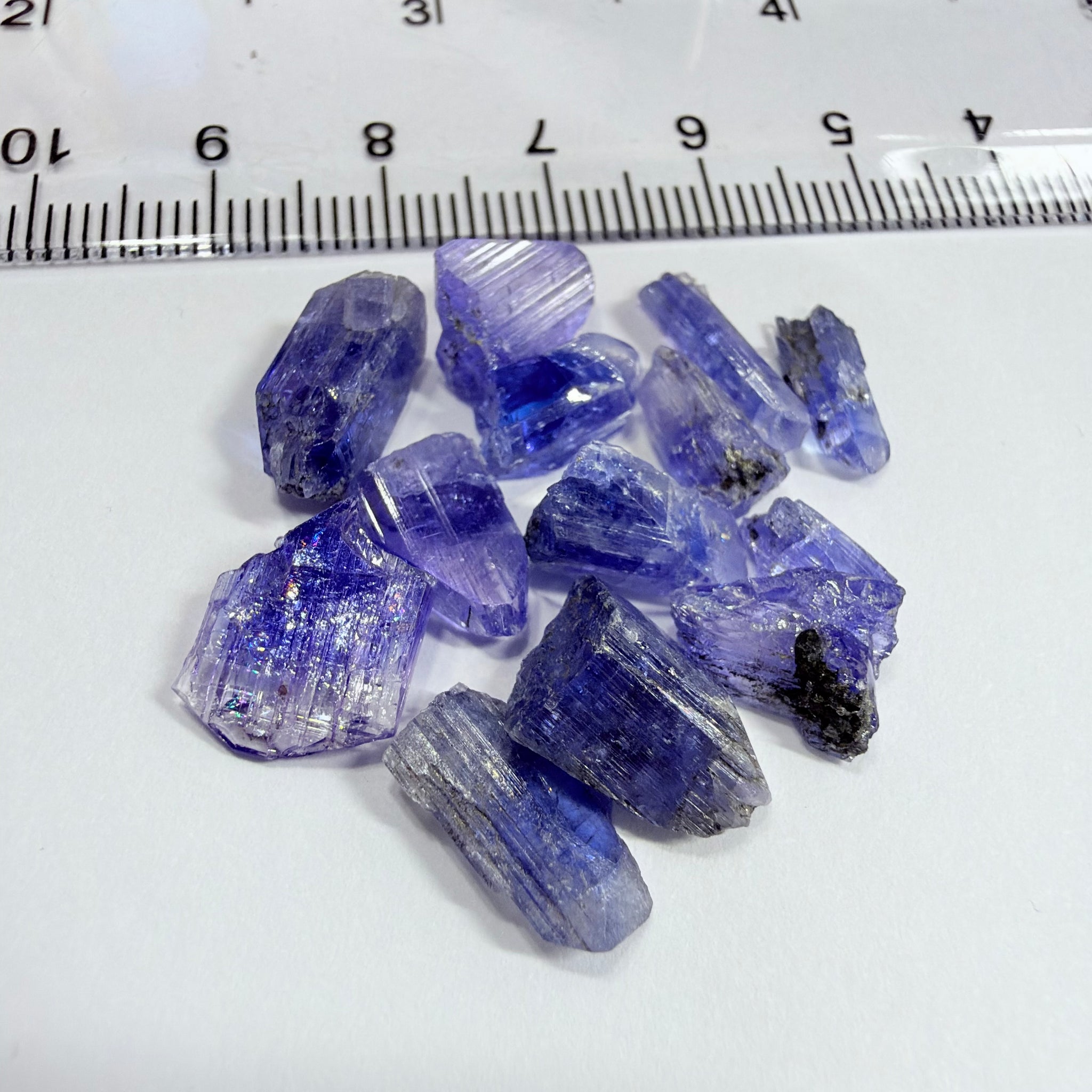 Tanzanite Crystal Lot, 32.72ct, Merelani, Tanzania. Gently Heated, these are tiny but great for setting in jewellery