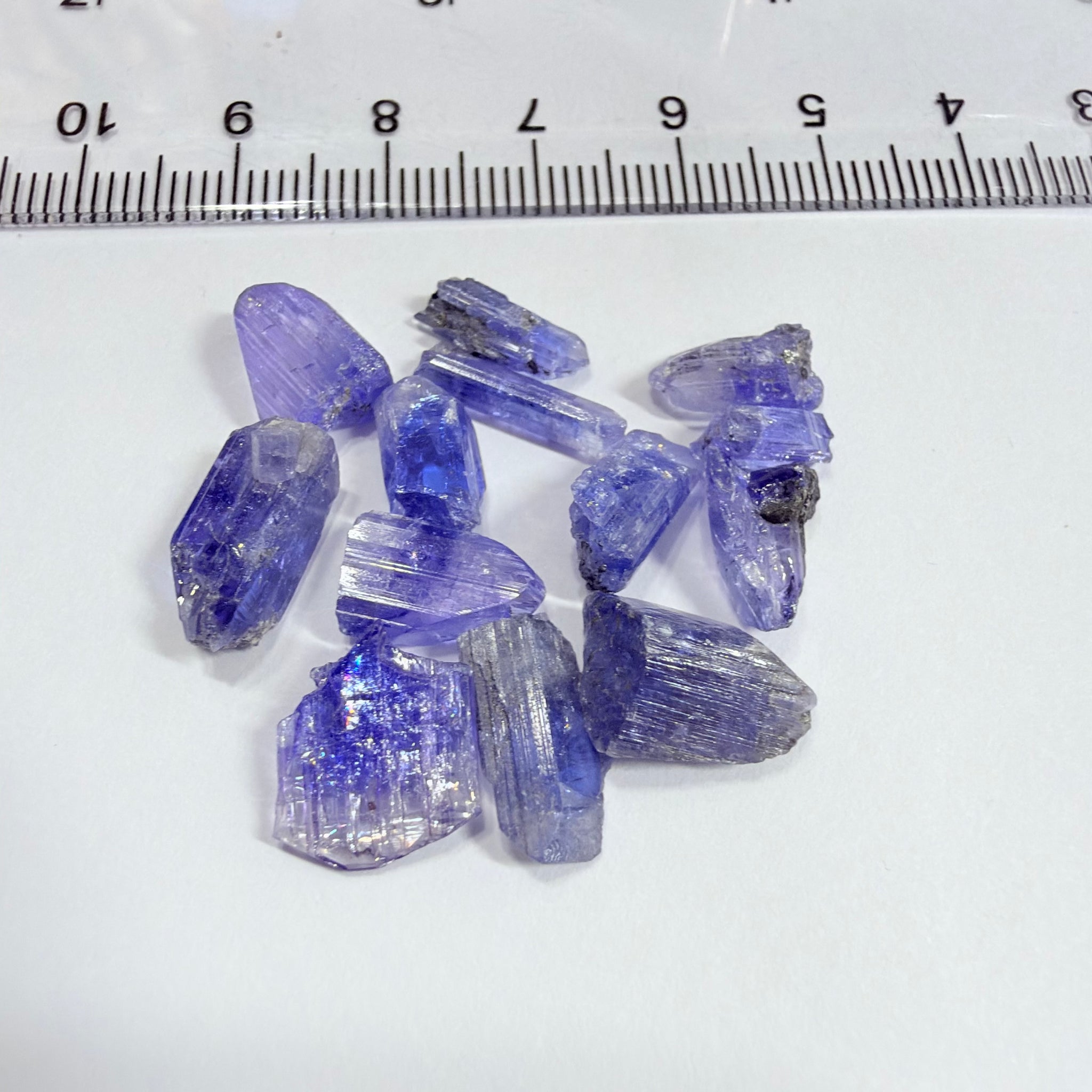 Tanzanite Crystal Lot, 32.72ct, Merelani, Tanzania. Gently Heated, these are tiny but great for setting in jewellery