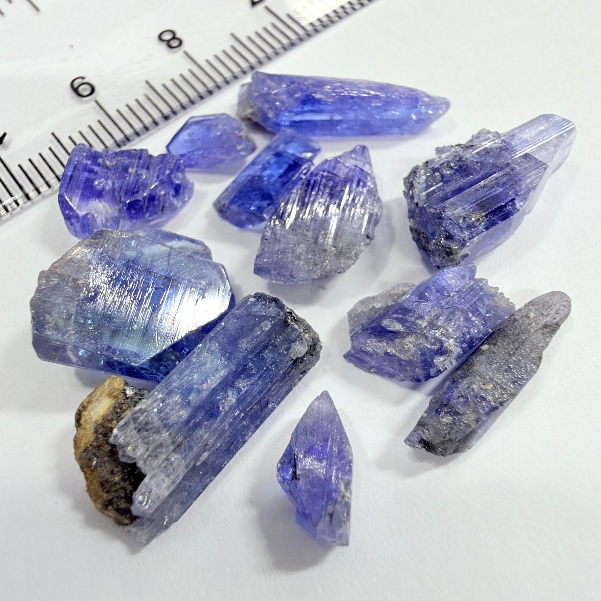 Tanzanite Crystal Lot, 29.73ct, Merelani, Tanzania. Gently Heated, these are tiny but great for setting in jewellery