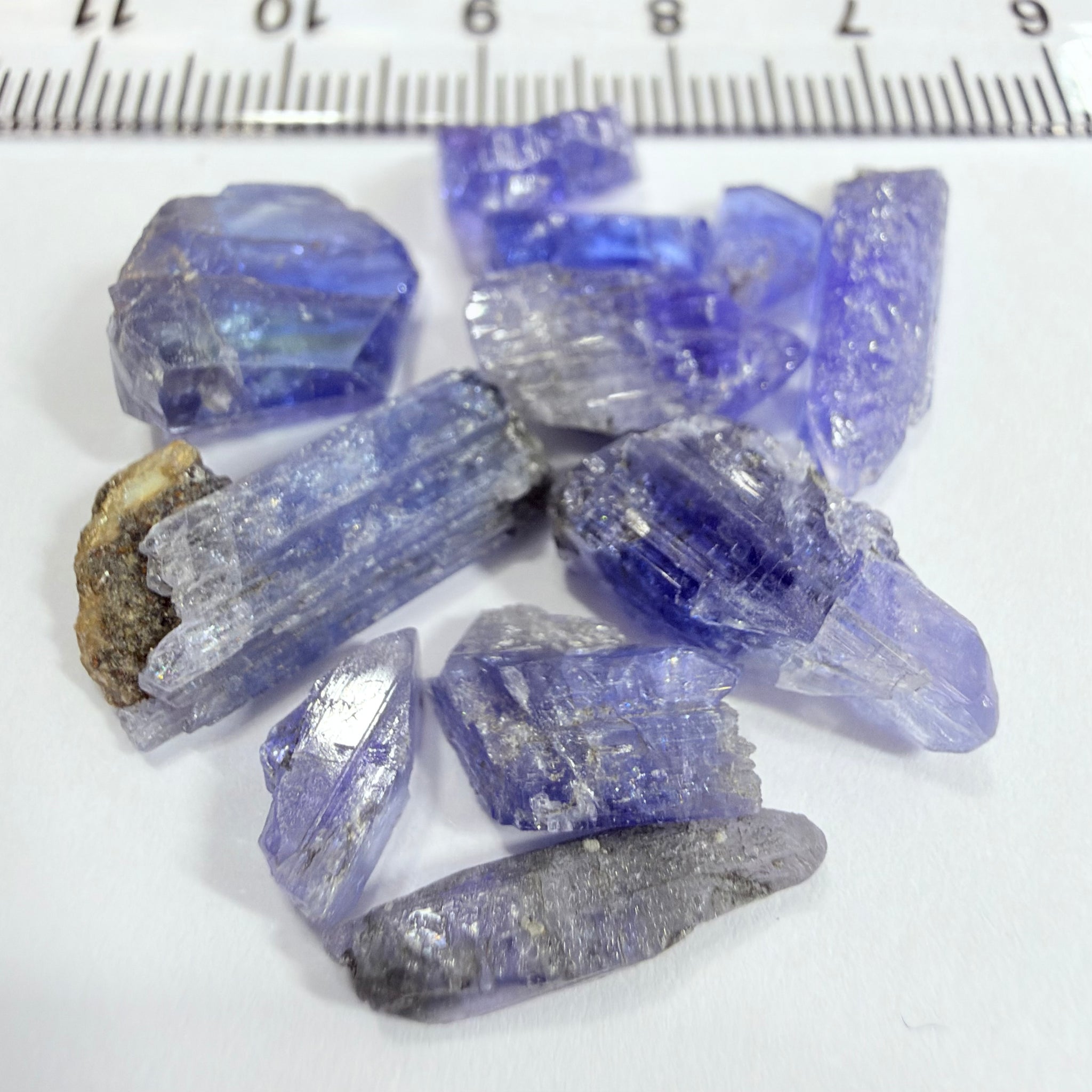 Tanzanite Crystal Lot, 29.73ct, Merelani, Tanzania. Gently Heated, these are tiny but great for setting in jewellery