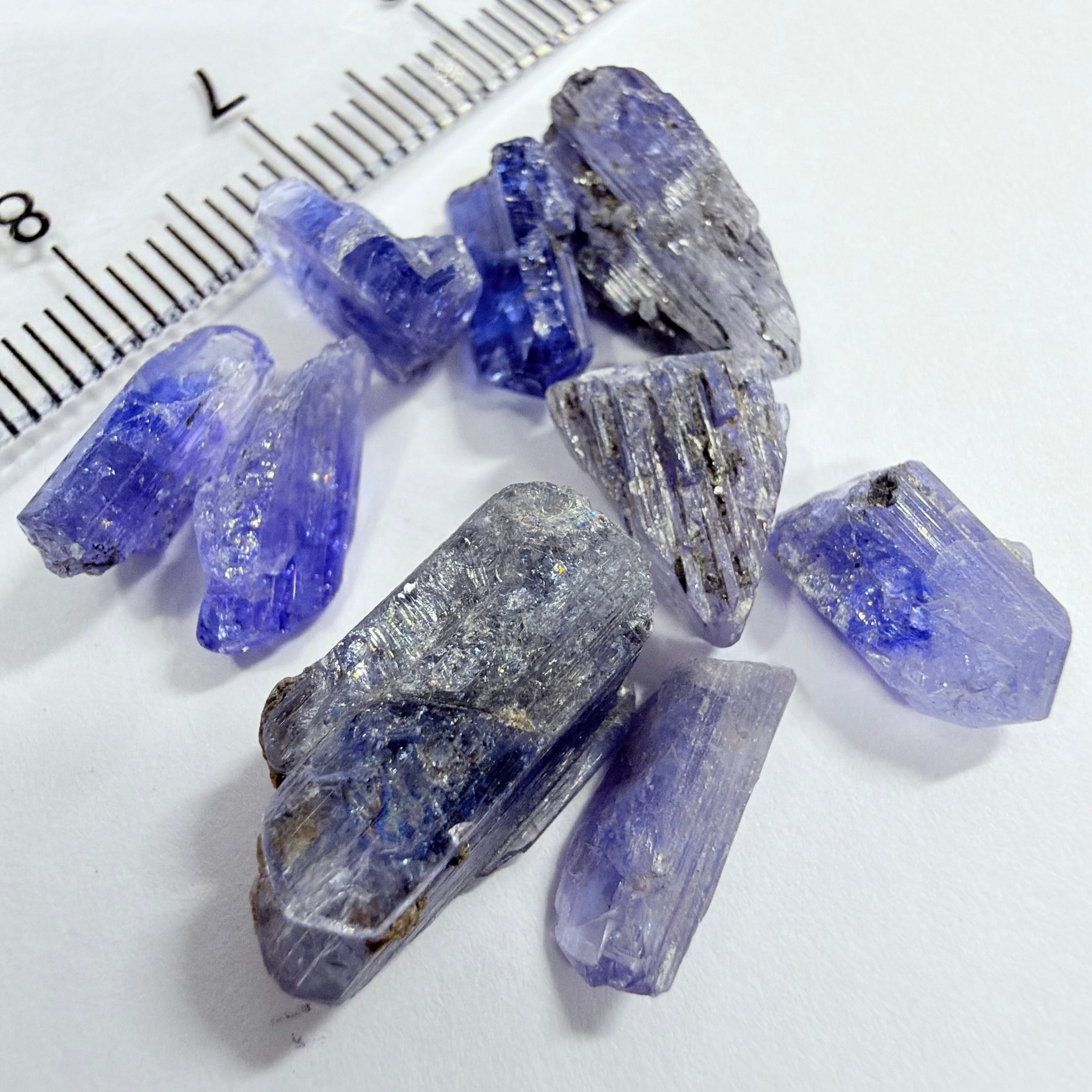 Tanzanite Crystal Lot, 29.73ct, Merelani, Tanzania. Gently Heated, these are tiny but great for setting in jewellery
