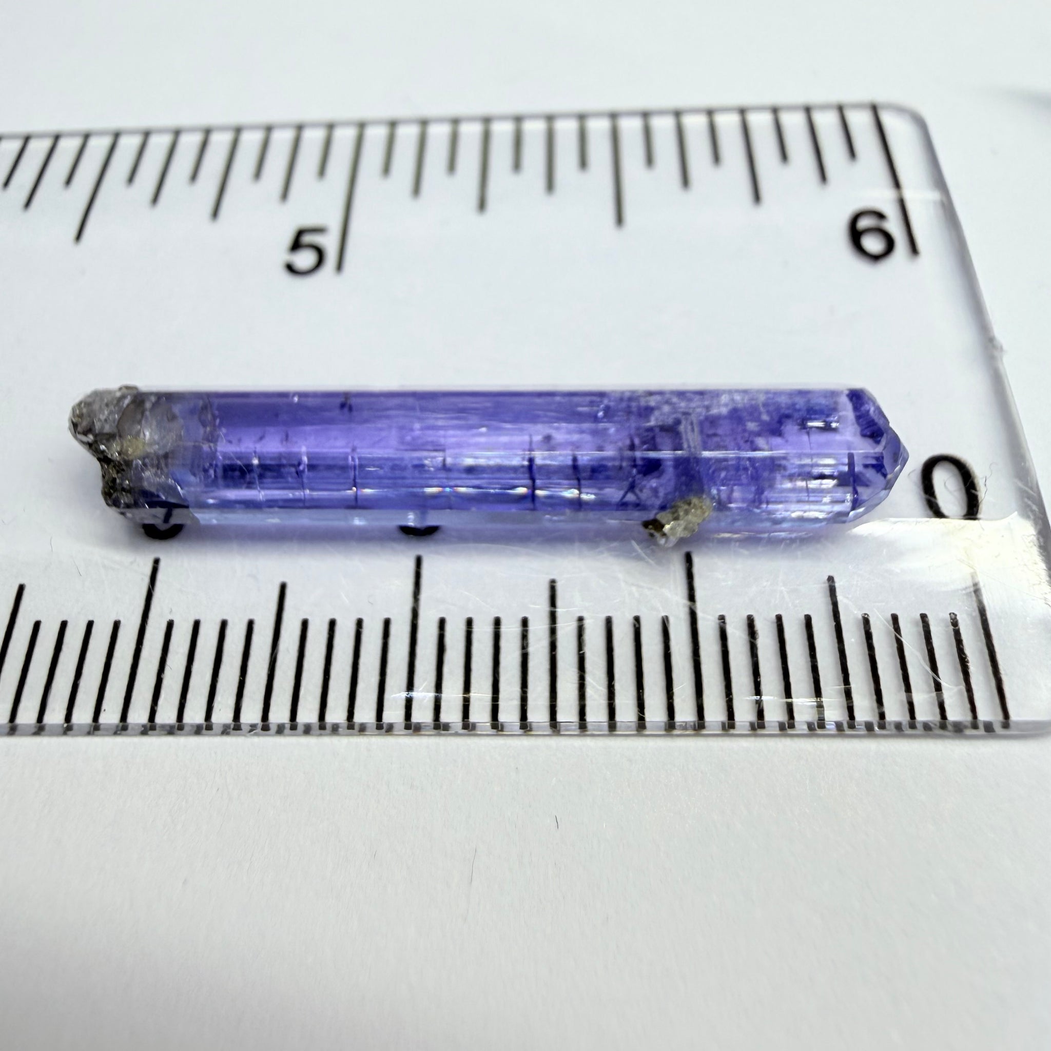 Tanzanite Crystal, 6.65ct, Tanzania, Gently Heated, 31.20 x 2.90 x 5.70mm