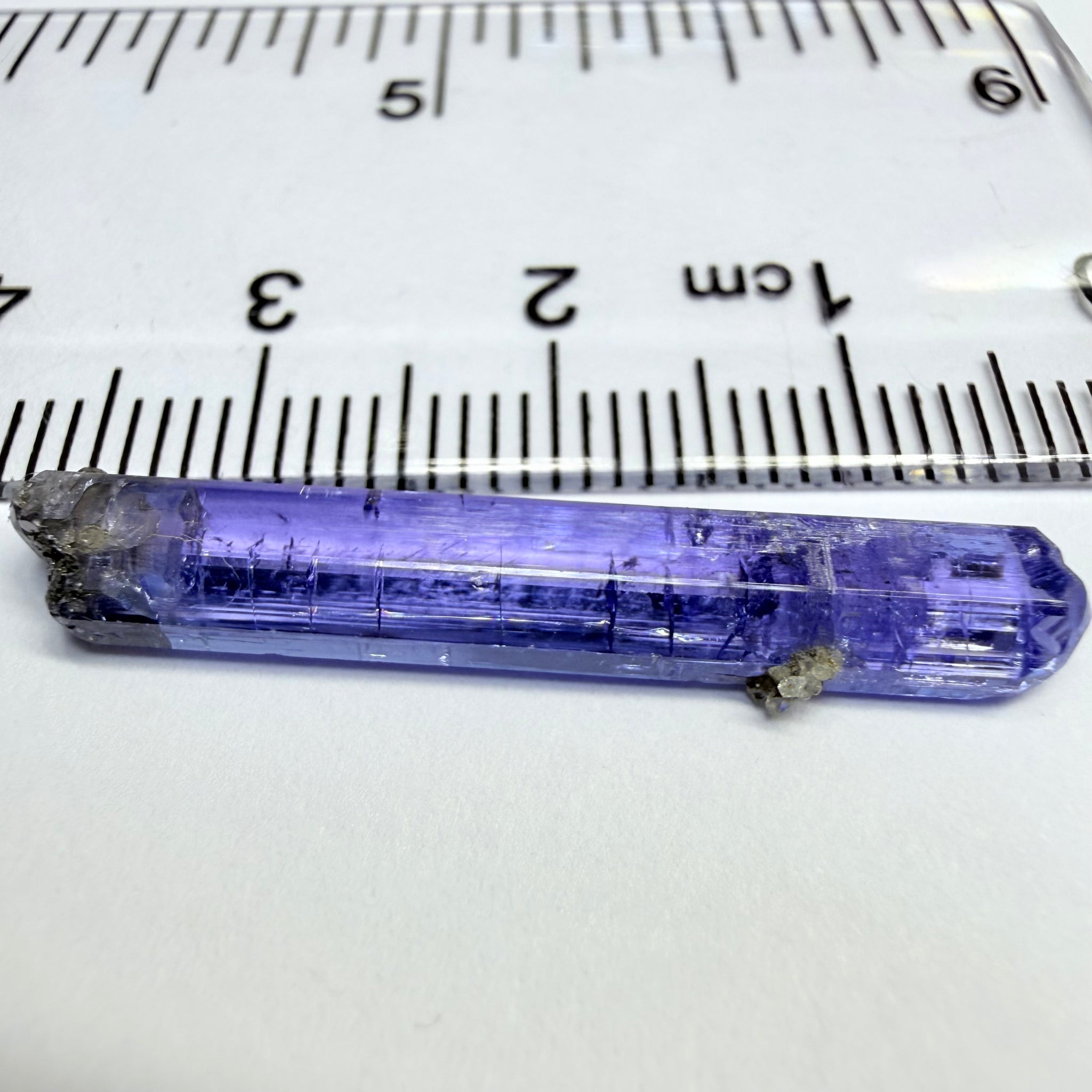 Tanzanite Crystal, 6.65ct, Tanzania, Gently Heated, 31.20 x 2.90 x 5.70mm