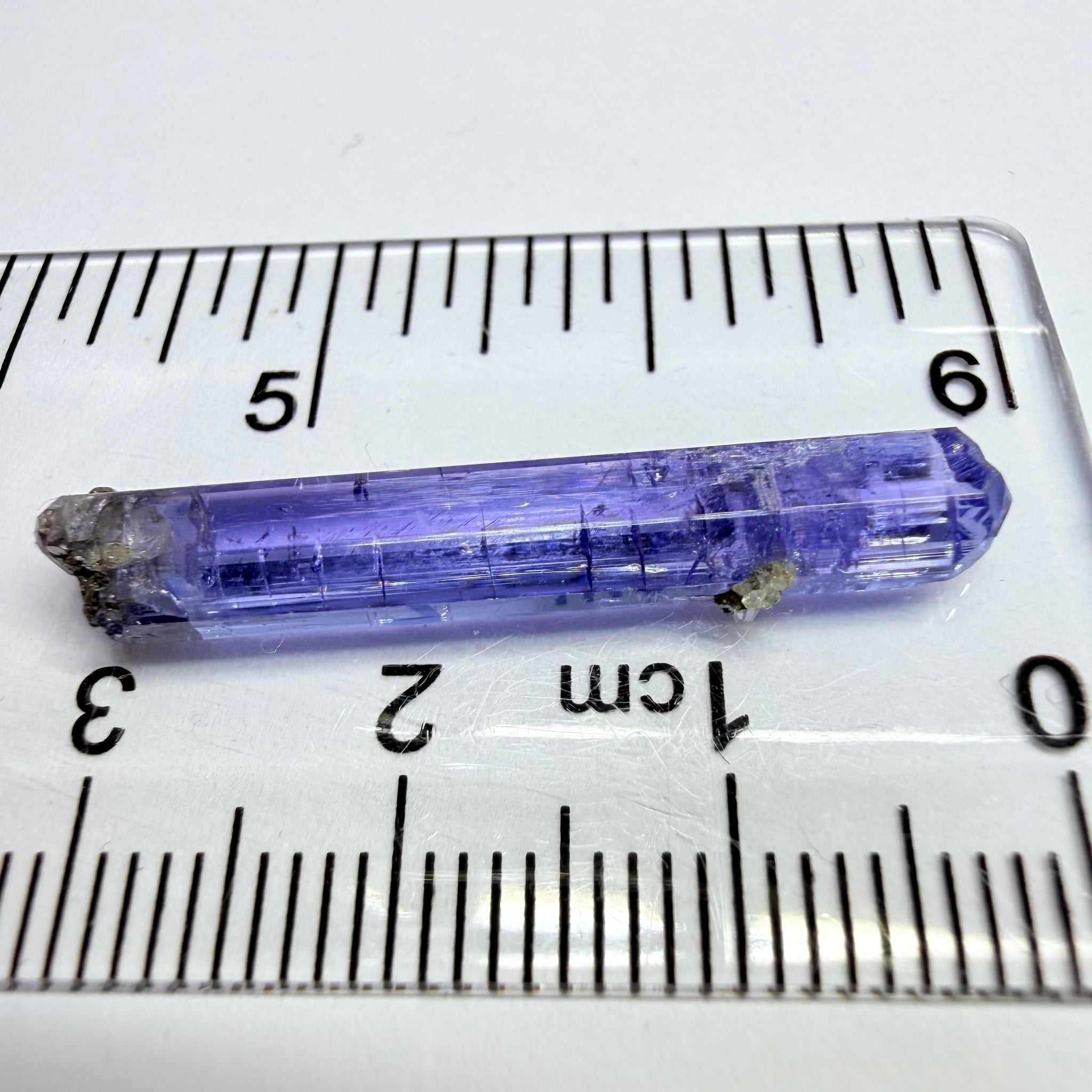 Tanzanite Crystal, 6.65ct, Tanzania, Gently Heated, 31.20 x 2.90 x 5.70mm