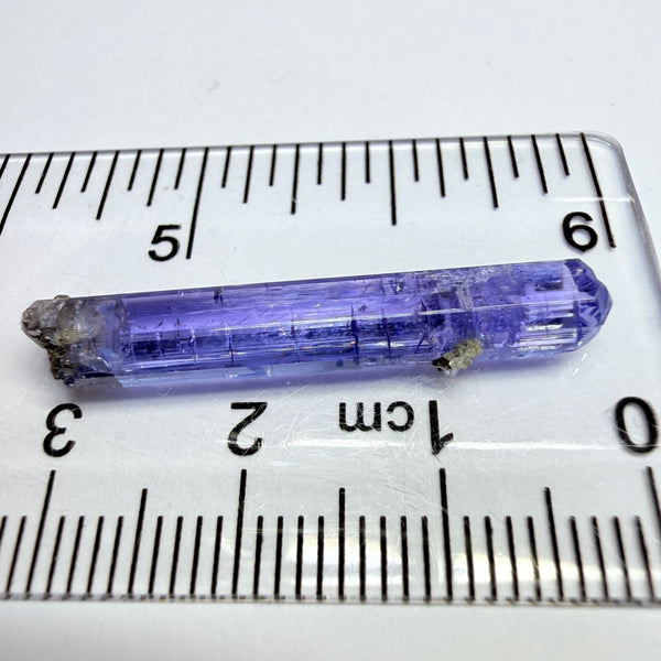 Tanzanite Crystal, 6.65ct, Tanzania, Gently Heated, 31.20 x 2.90 x 5.70mm