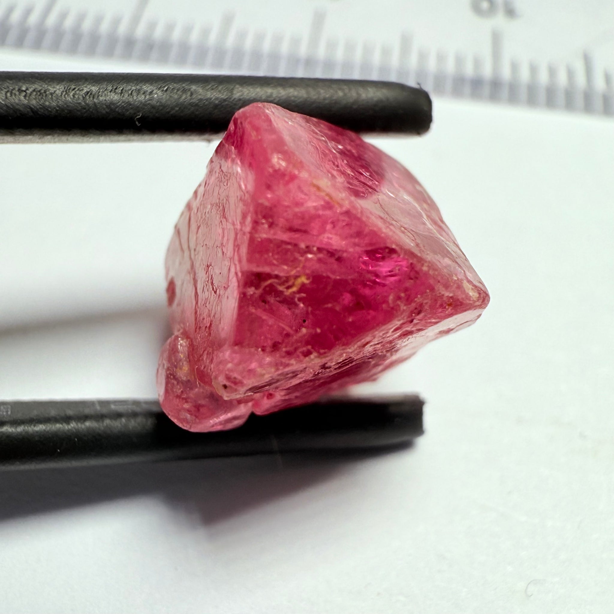 Mahenge Spinel Crystal Specimen, 9.07ct, Mahenge, Tanzania, Untreated Unheated, gemmy portion