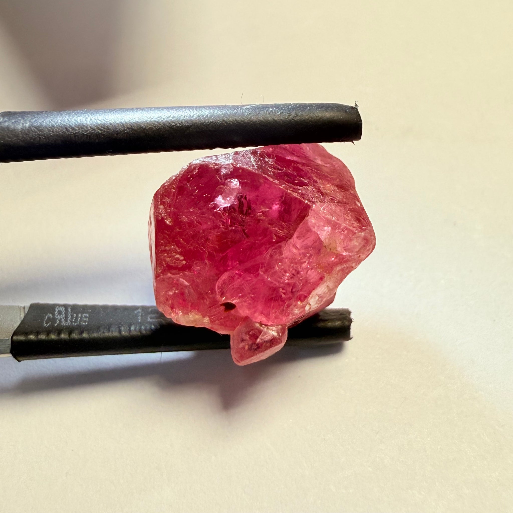 Mahenge Spinel Crystal Specimen, 9.07ct, Mahenge, Tanzania, Untreated Unheated, gemmy portion