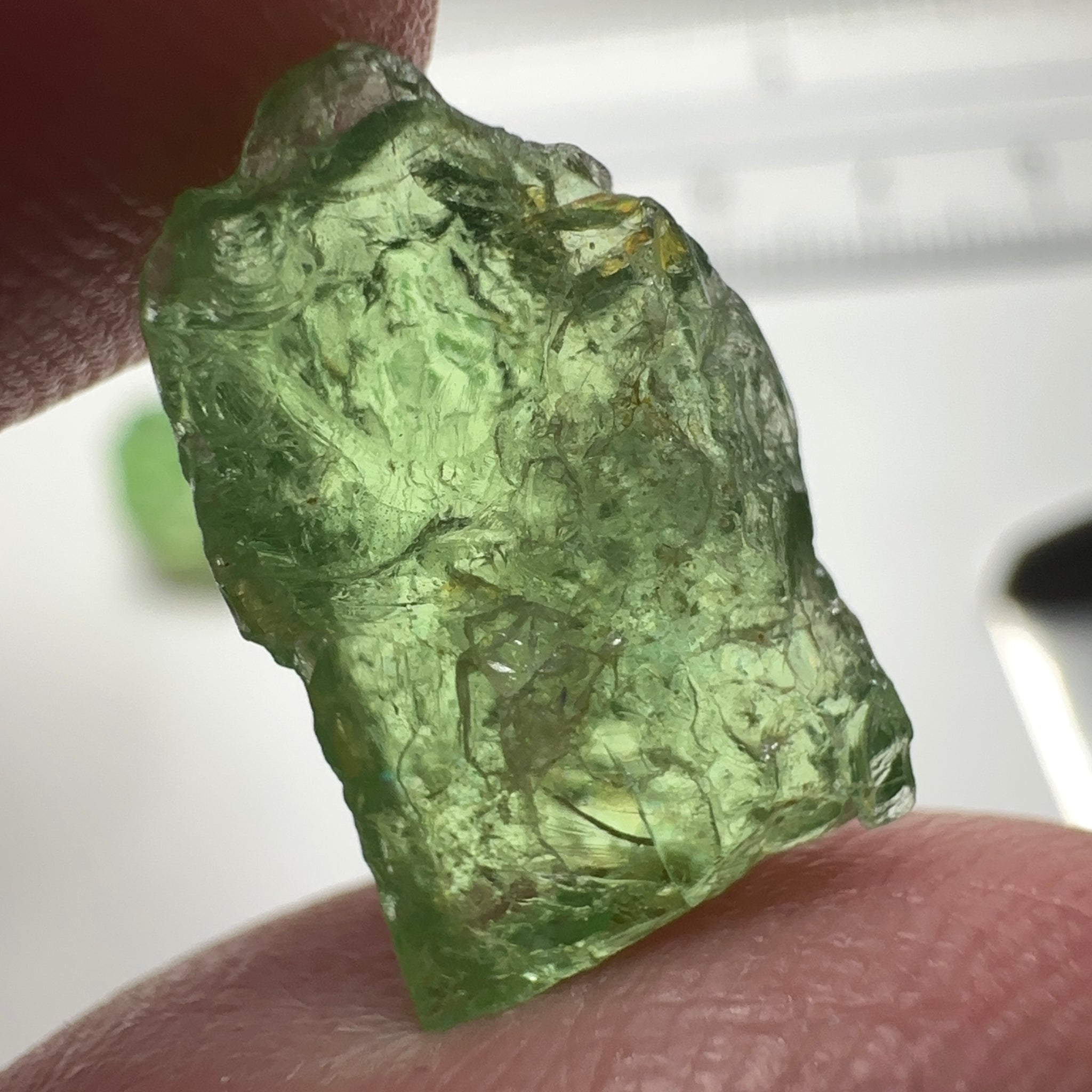 Tsavorite Garnet Lot, 16.91ct, Tanzania. Untreated Unheated. 4.20ct - 7.03ct. All included but transparent, good for setting in jewellery as is