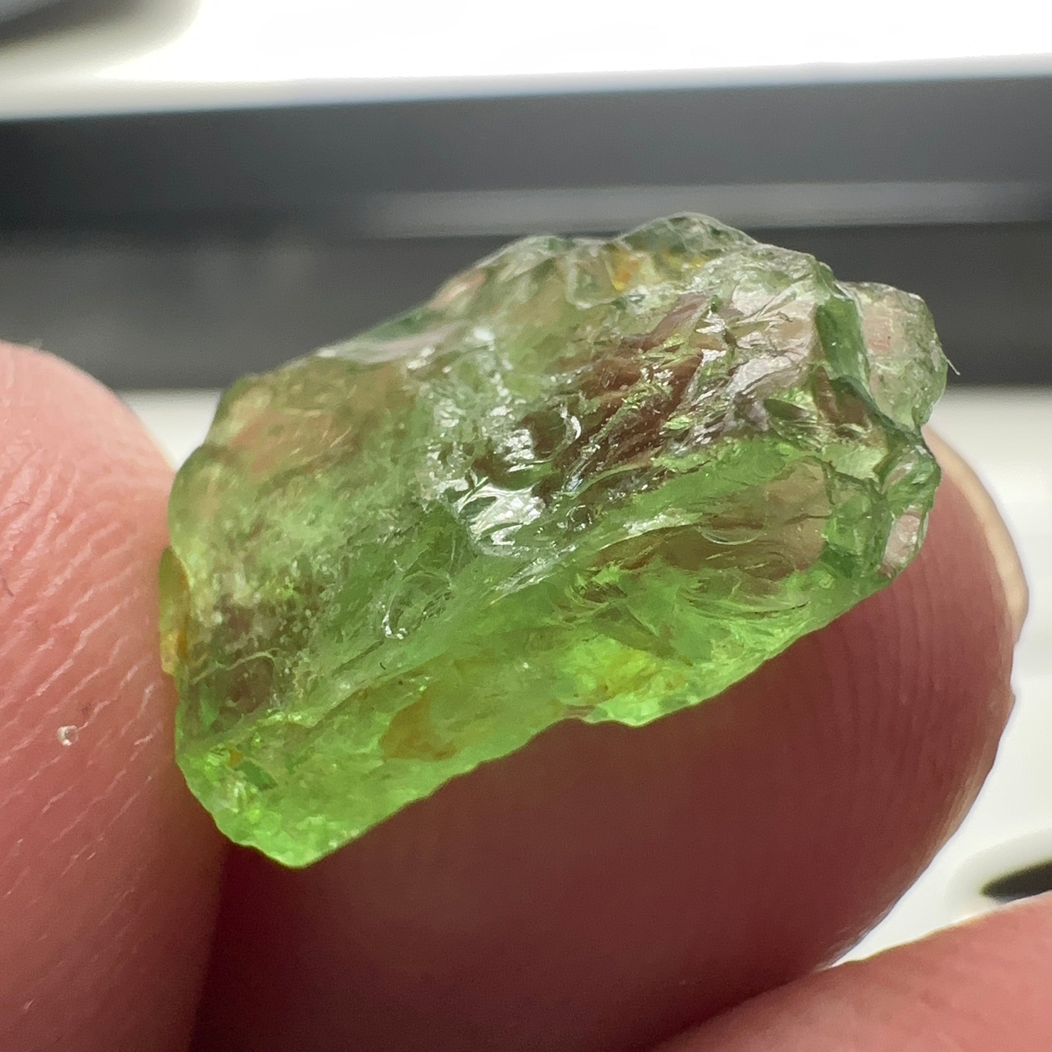 Tsavorite Garnet Lot, 16.91ct, Tanzania. Untreated Unheated. 4.20ct - 7.03ct. All included but transparent, good for setting in jewellery as is