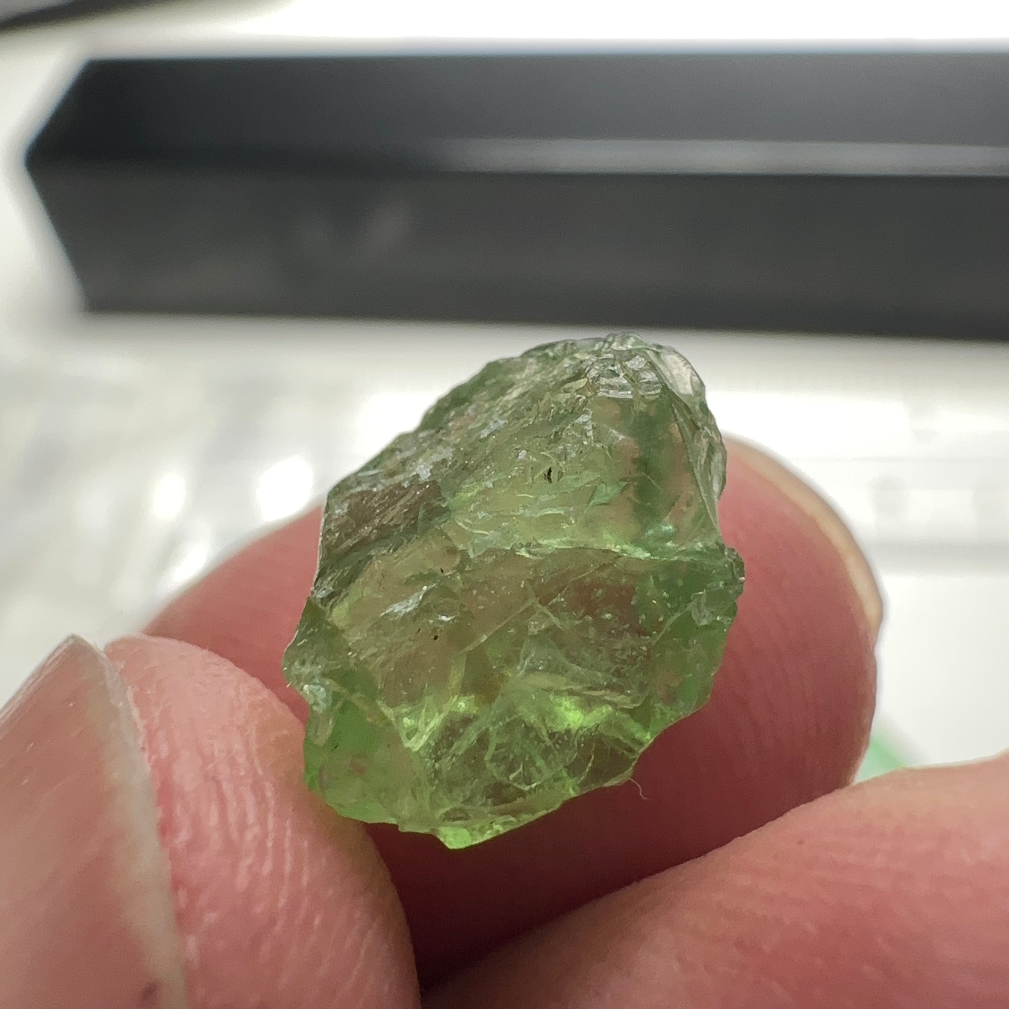 Tsavorite Garnet Lot, 16.91ct, Tanzania. Untreated Unheated. 4.20ct - 7.03ct. All included but transparent, good for setting in jewellery as is