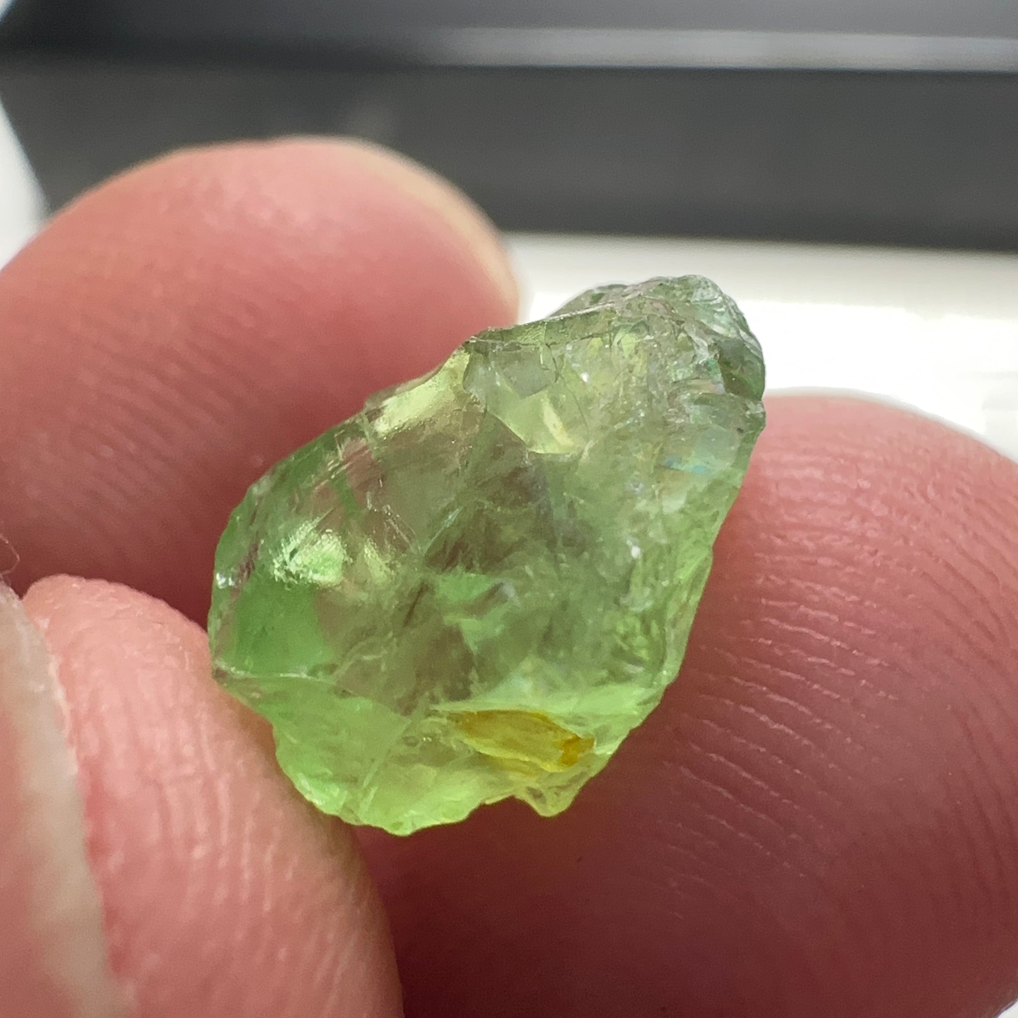 Tsavorite Garnet Lot, 16.91ct, Tanzania. Untreated Unheated. 4.20ct - 7.03ct. All included but transparent, good for setting in jewellery as is