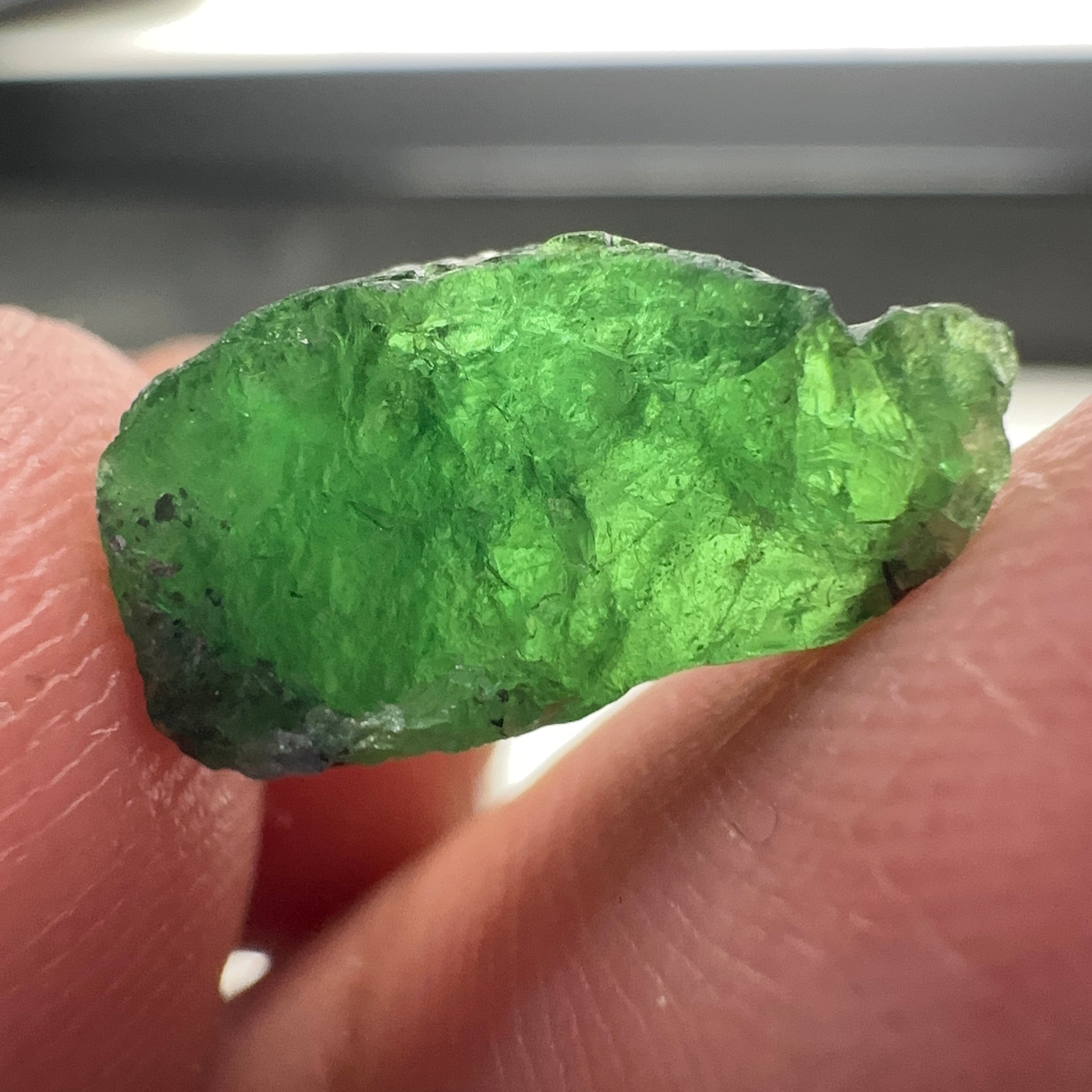 Tsavorite Garnet Lot, 16.91ct, Tanzania. Untreated Unheated. 4.20ct - 7.03ct. All included but transparent, good for setting in jewellery as is