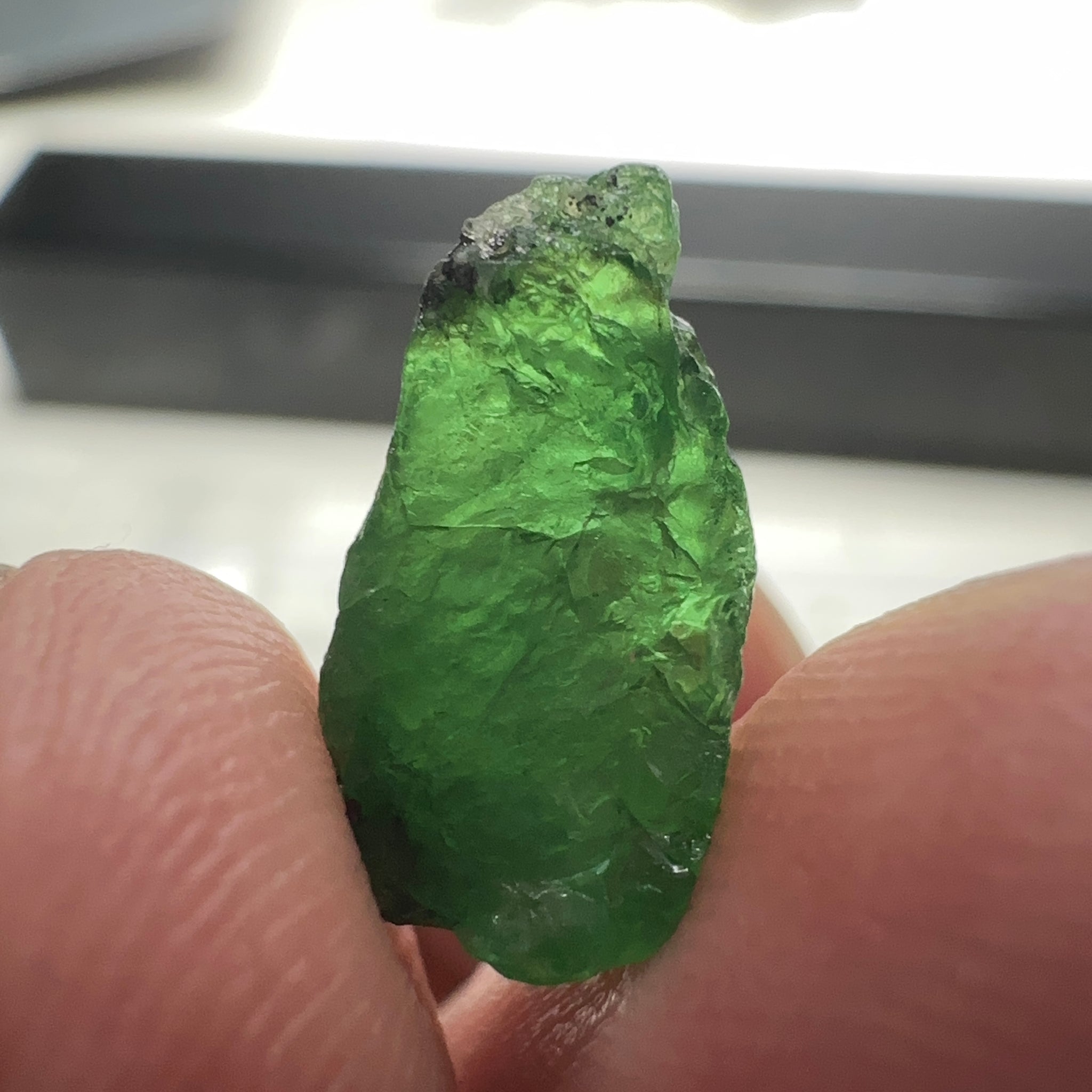 Tsavorite Garnet Lot, 16.91ct, Tanzania. Untreated Unheated. 4.20ct - 7.03ct. All included but transparent, good for setting in jewellery as is