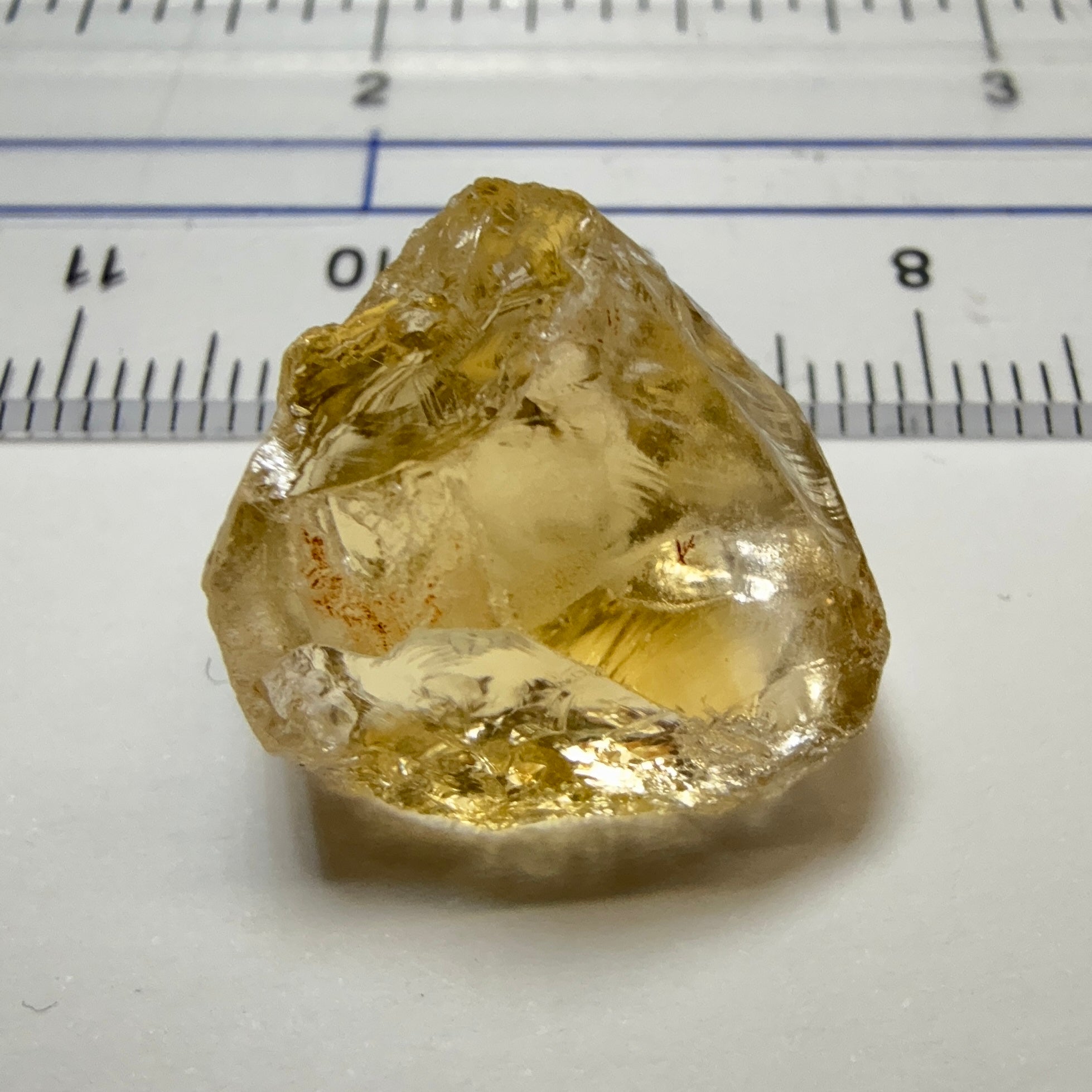 Citrine, 24.17ct, Zambia, Untreated Unheated, slight crack on one end 3mm in, rest VVS-IF