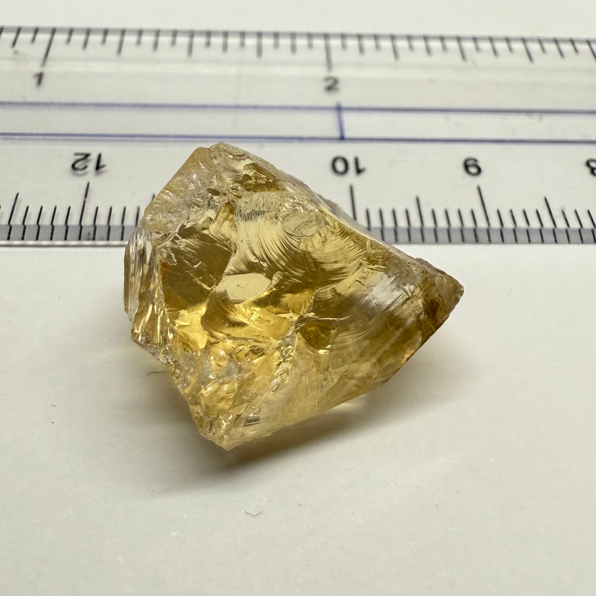 Citrine, 24.17ct, Zambia, Untreated Unheated, slight crack on one end 3mm in, rest VVS-IF