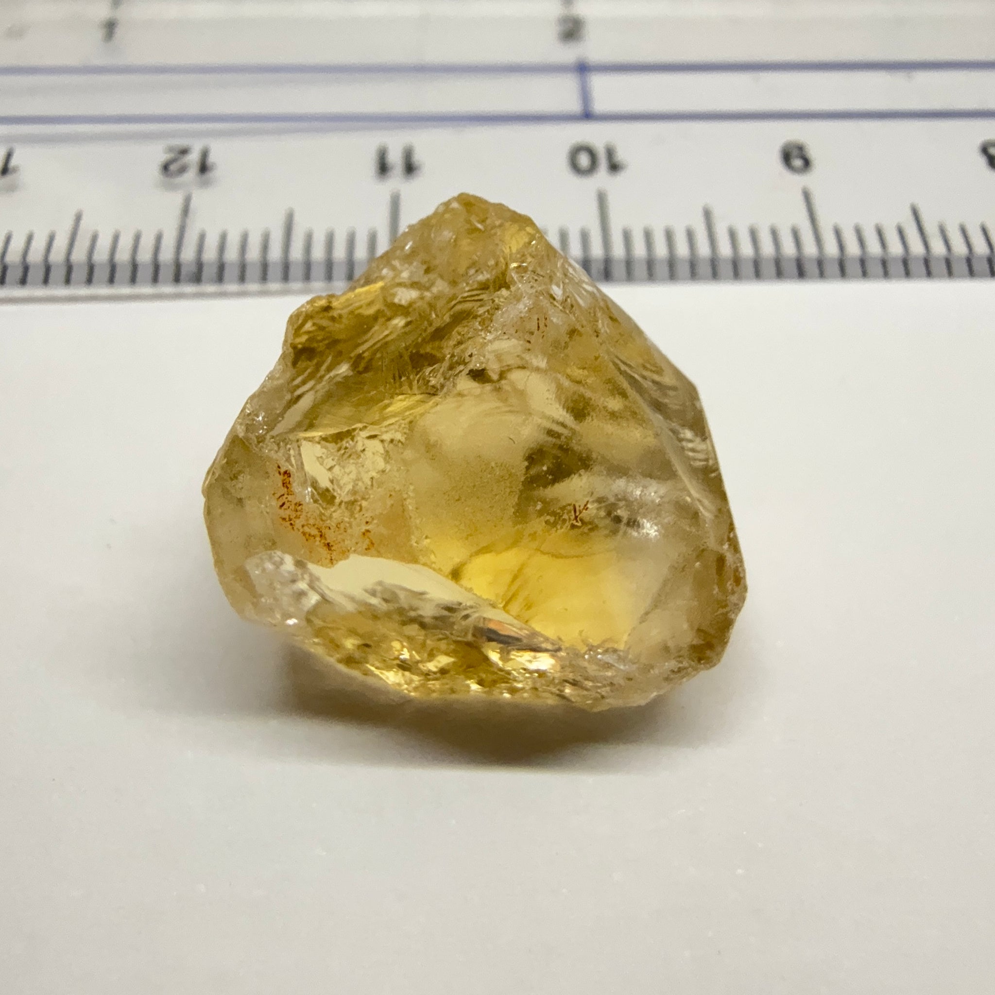 Citrine, 24.17ct, Zambia, Untreated Unheated, slight crack on one end 3mm in, rest VVS-IF