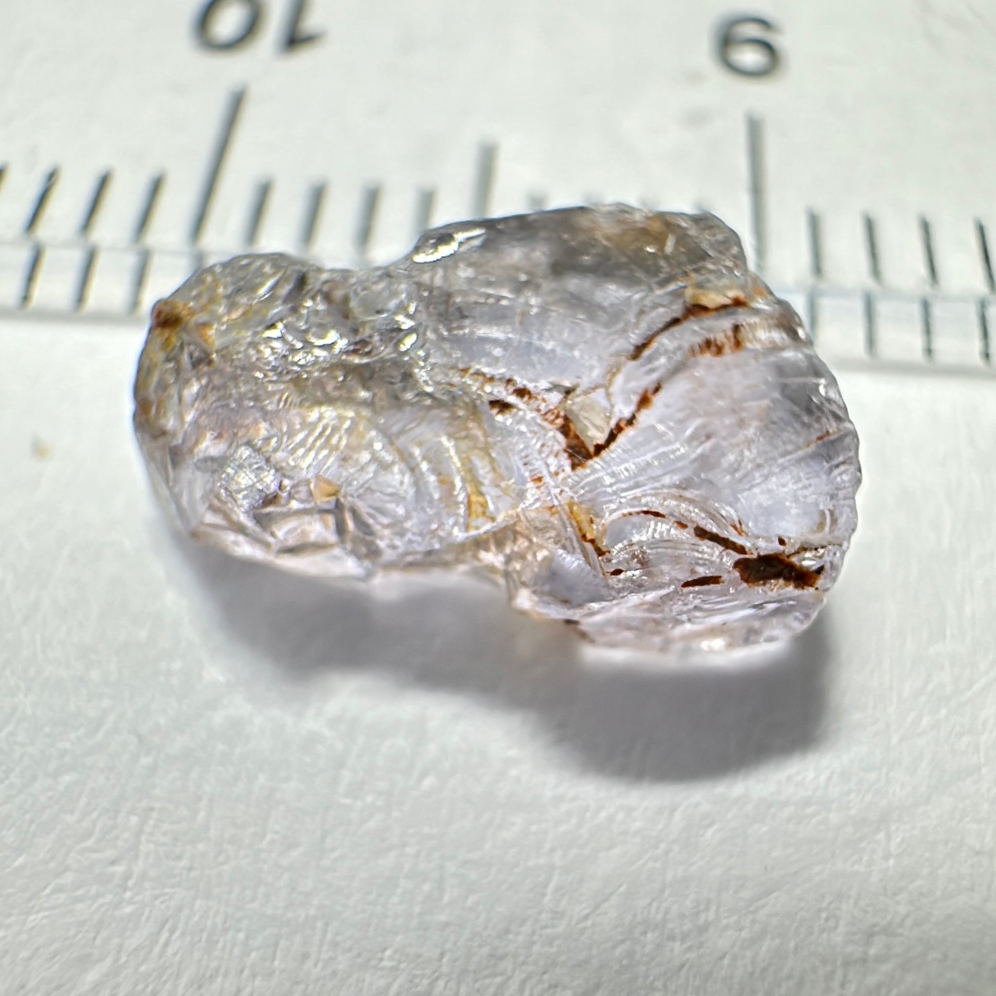 Mahenge Spinel, 2.68ct, Mahenge, Tanzania, Untreated Unheated. Dividing crack, rest silky, flat stone