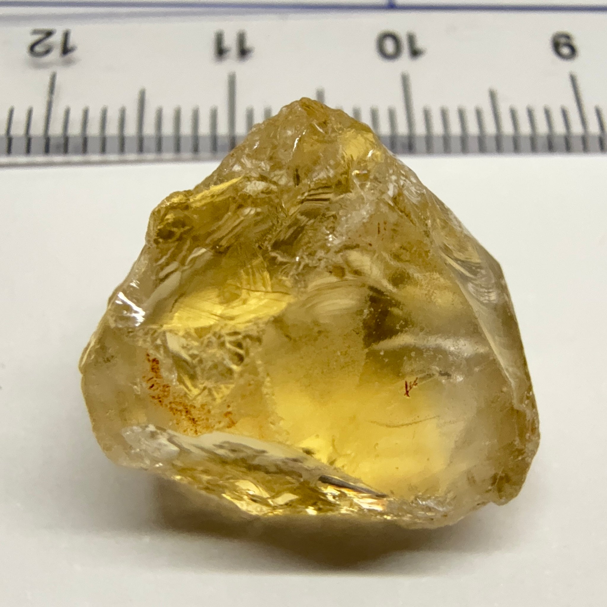 Citrine, 24.17ct, Zambia, Untreated Unheated, slight crack on one end 3mm in, rest VVS-IF