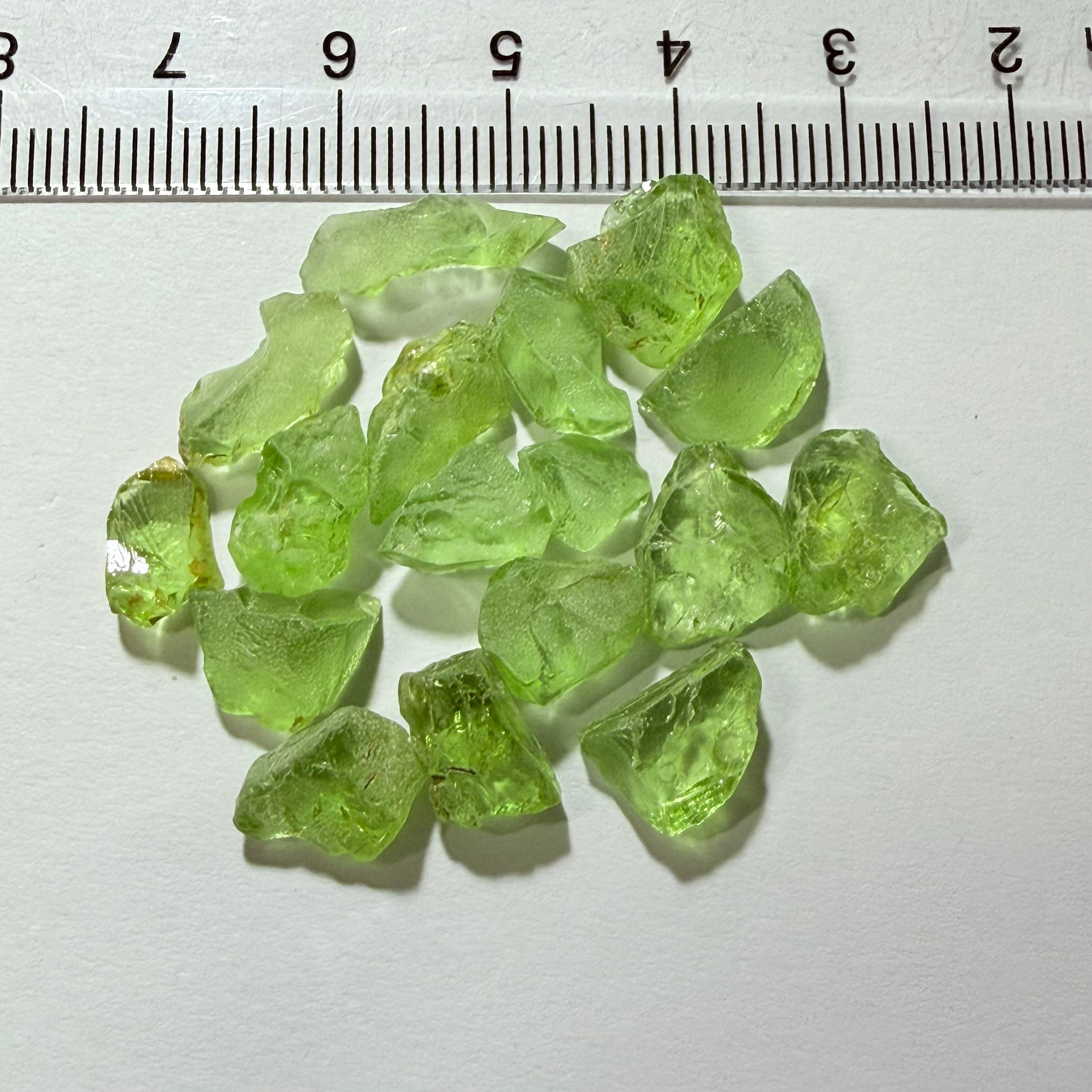 GoGo Peridot Lot, 39.33ct, Mined by the Wa GoGo tribe in Tanzania, Untreated Unheated, Bright Apple Green, FLAT SHAPES - too flat to facet according to me but you can try, or use them in jewellery as is