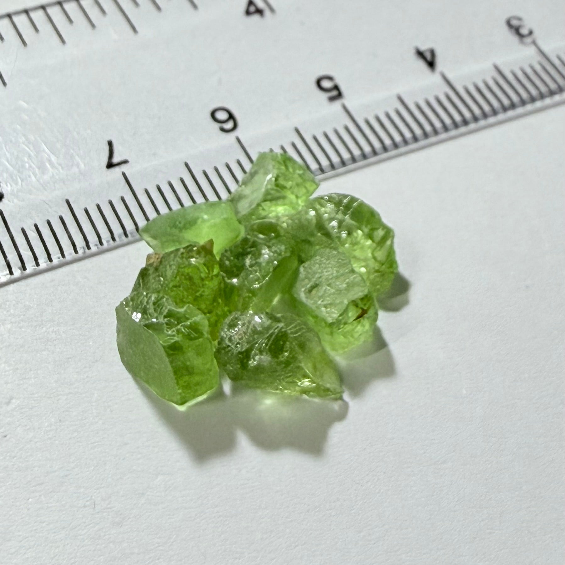 GoGo Peridot Lot, 15.00ct, Mined by the Wa GoGo tribe in Tanzania, Untreated Unheated, Bright Apple Green, 1.64ct-2.19ct, 8pcs, vvs-if