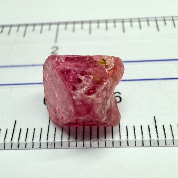 Mahenge Spinel Crystal Specimen, 9.07ct, Mahenge, Tanzania, Untreated Unheated, gemmy portion