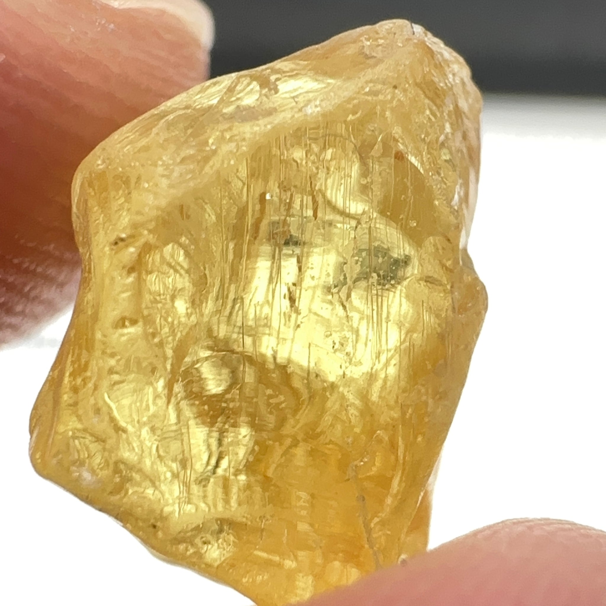 Danburite, 9.87ct, Tanzania, Untreated Unheated, heavily needled