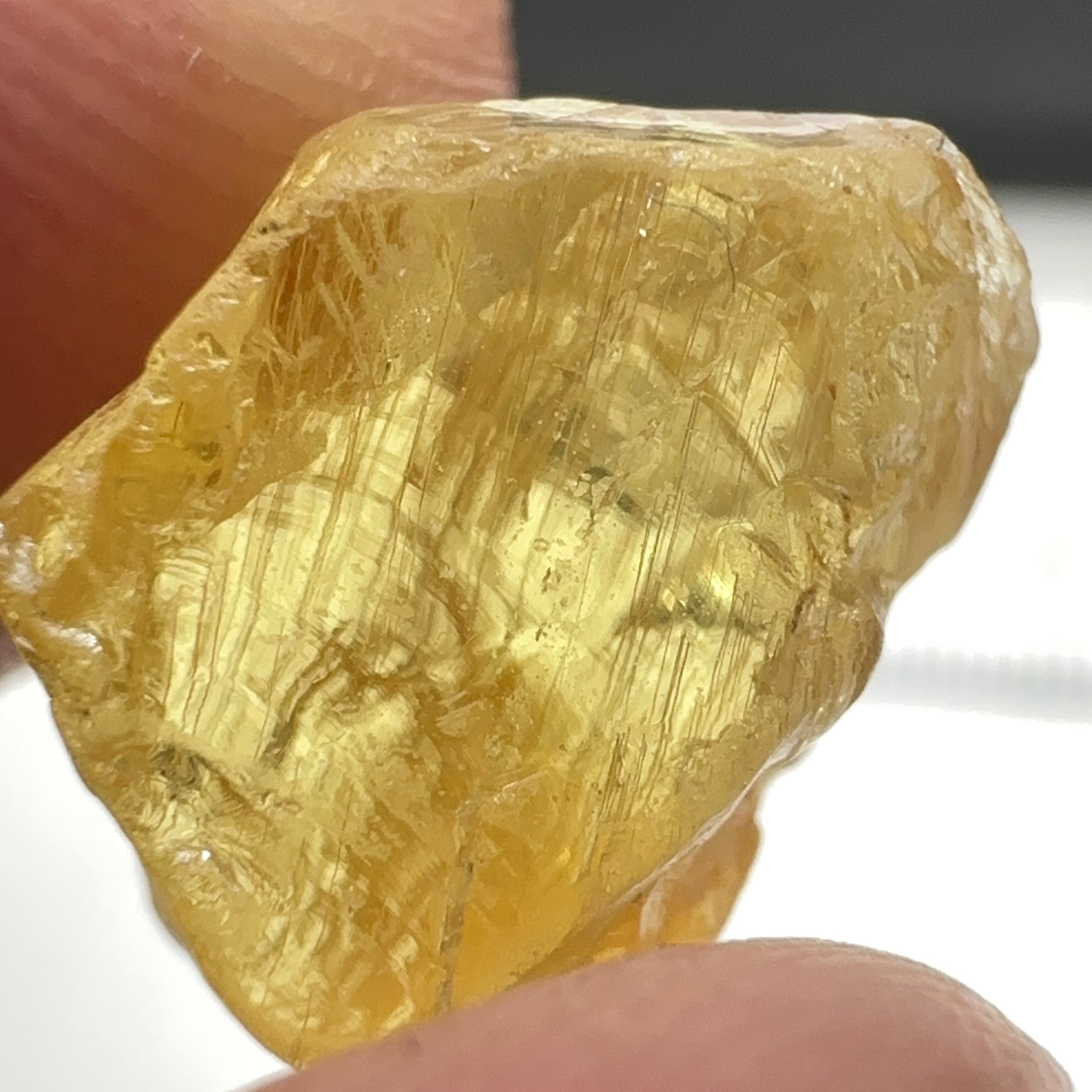 Danburite, 9.87ct, Tanzania, Untreated Unheated, heavily needled
