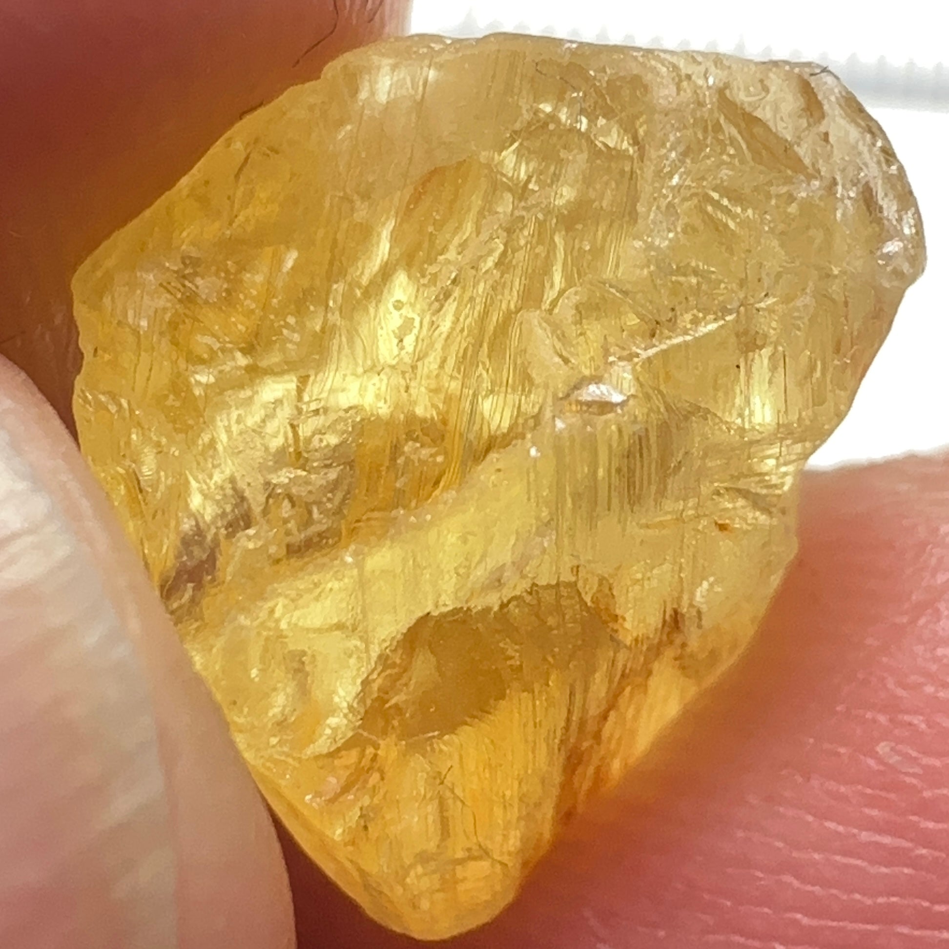 Danburite, 9.87ct, Tanzania, Untreated Unheated, heavily needled