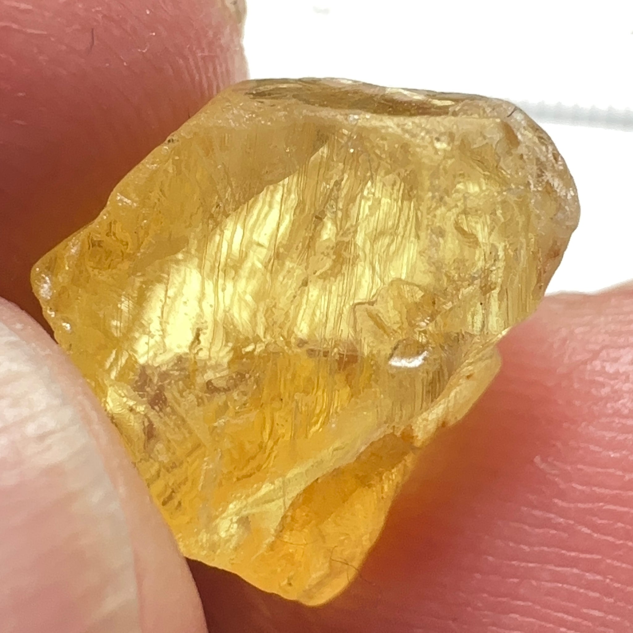 Danburite, 9.87ct, Tanzania, Untreated Unheated, heavily needled