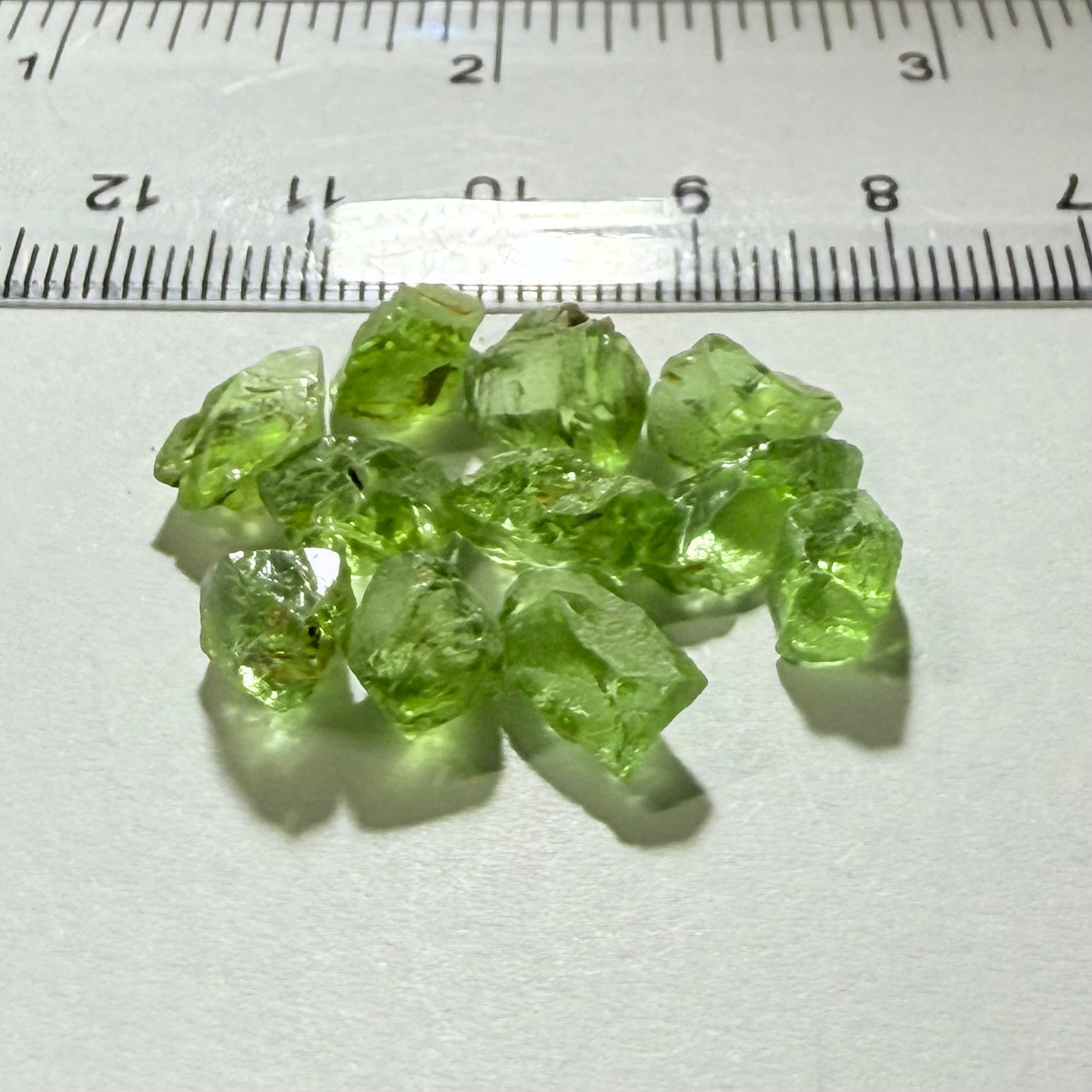 GoGo Peridot Lot, 26.49ct, Mined by the Wa GoGo tribe in Tanzania, Untreated Unheated, Bright Apple Green, 2.02ct-2.81ct, 11pcs, vvs-if